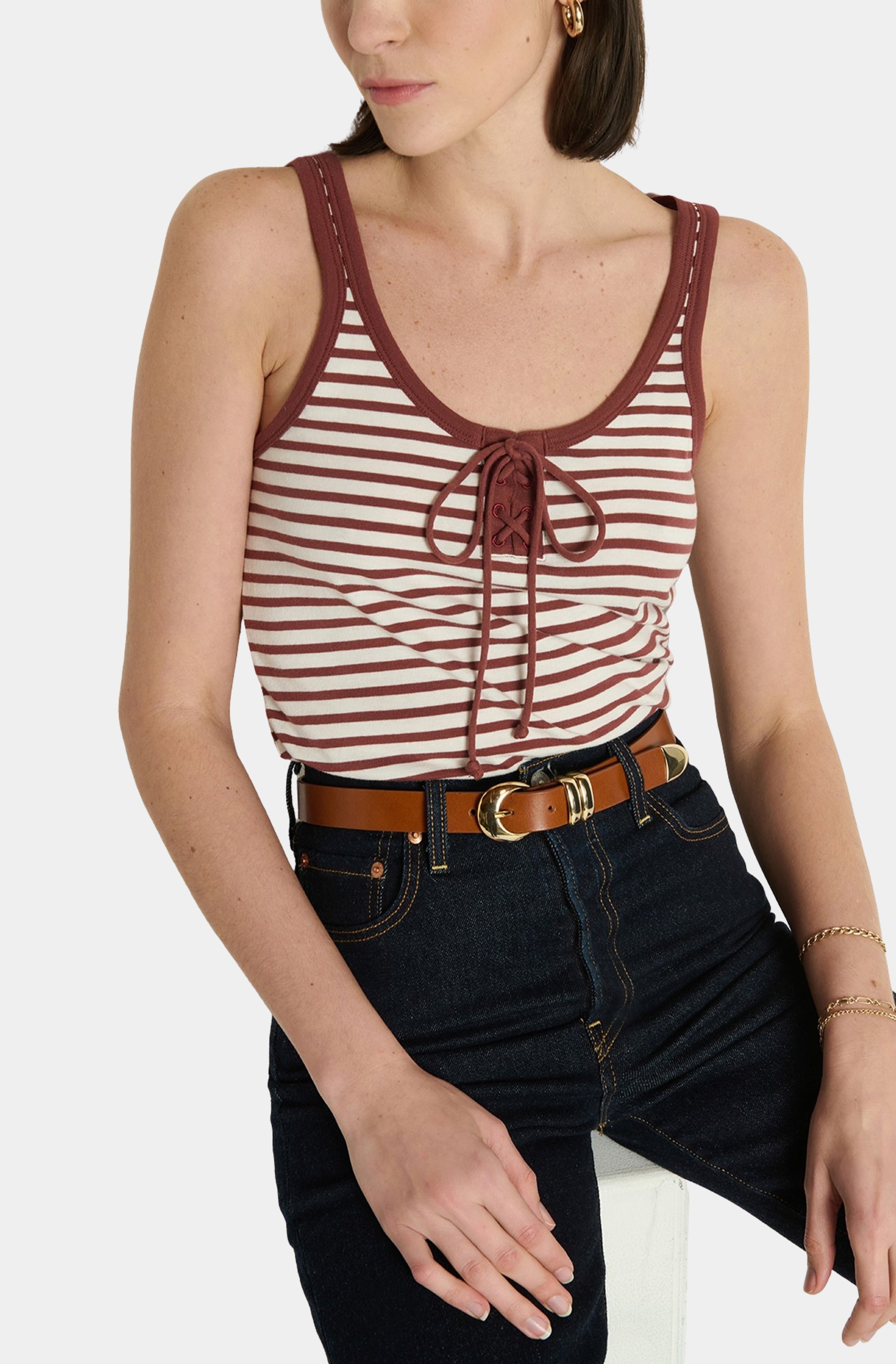 Jil Lace Up Tank