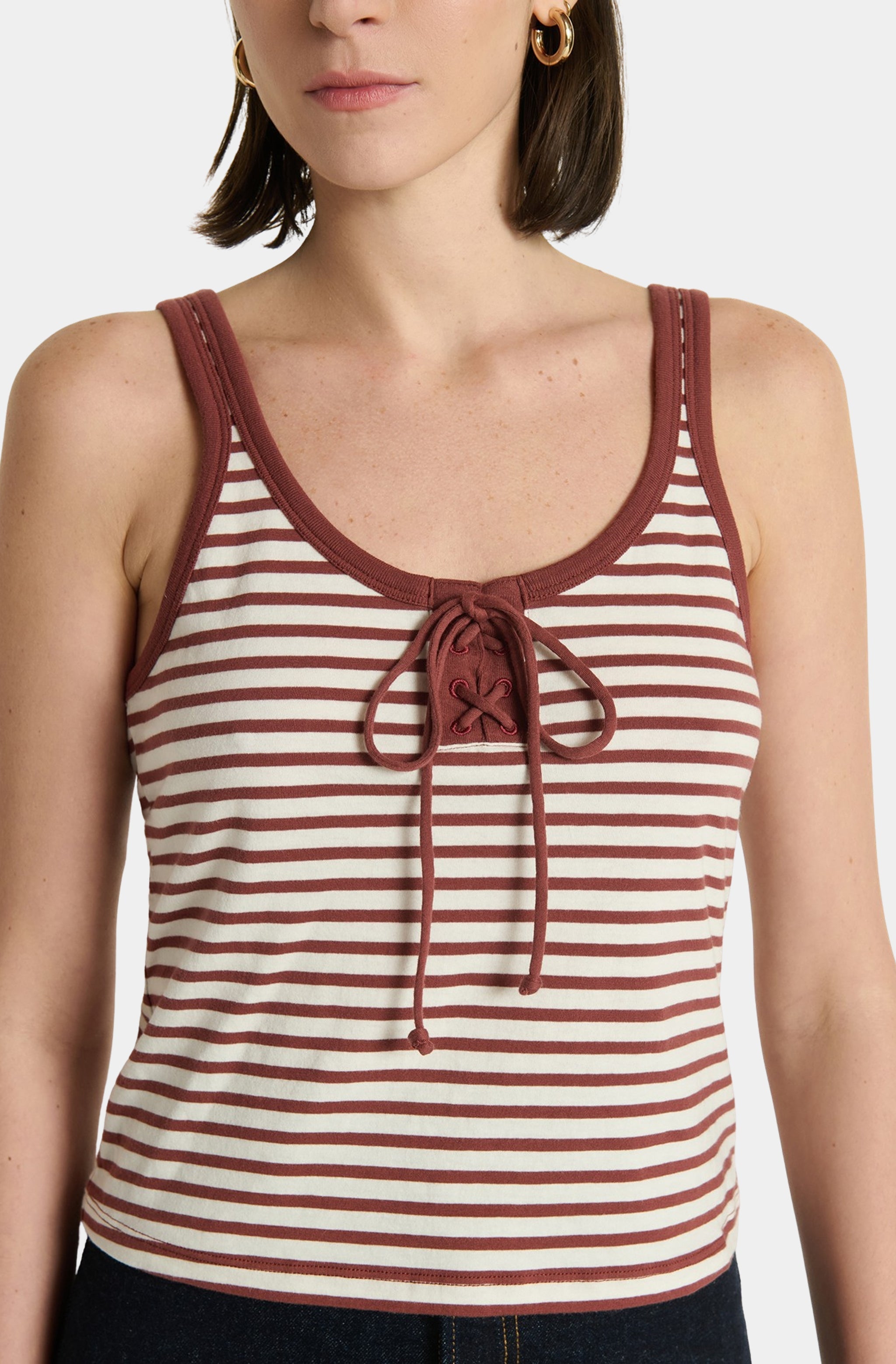 Jil Lace Up Tank