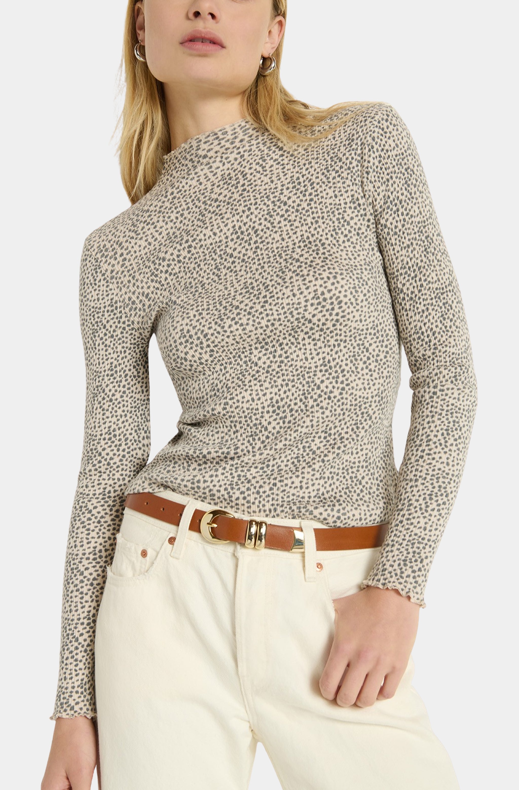 Brenna Mock Neck Top