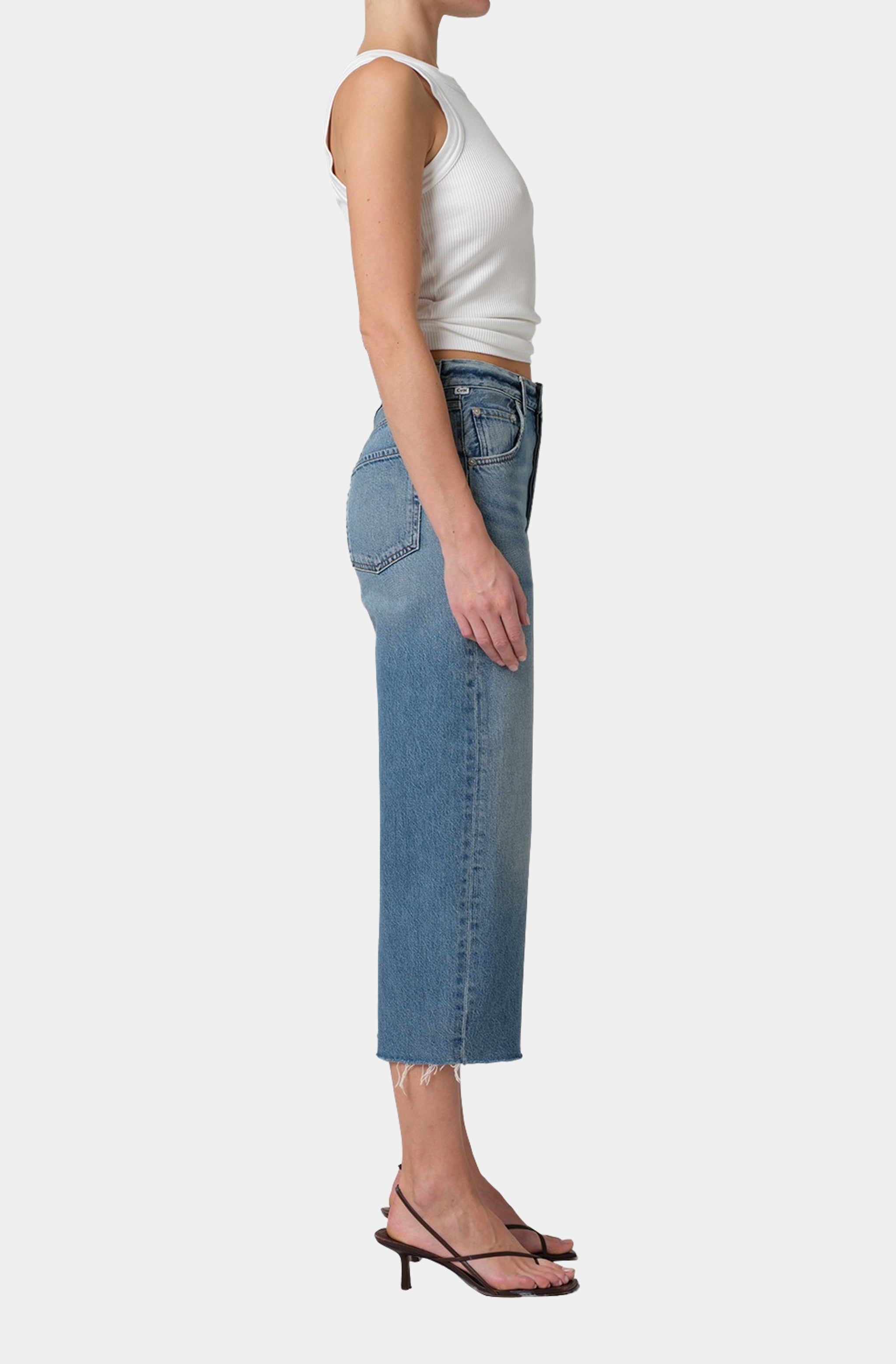 Ayla Raw Hem Crop Pants