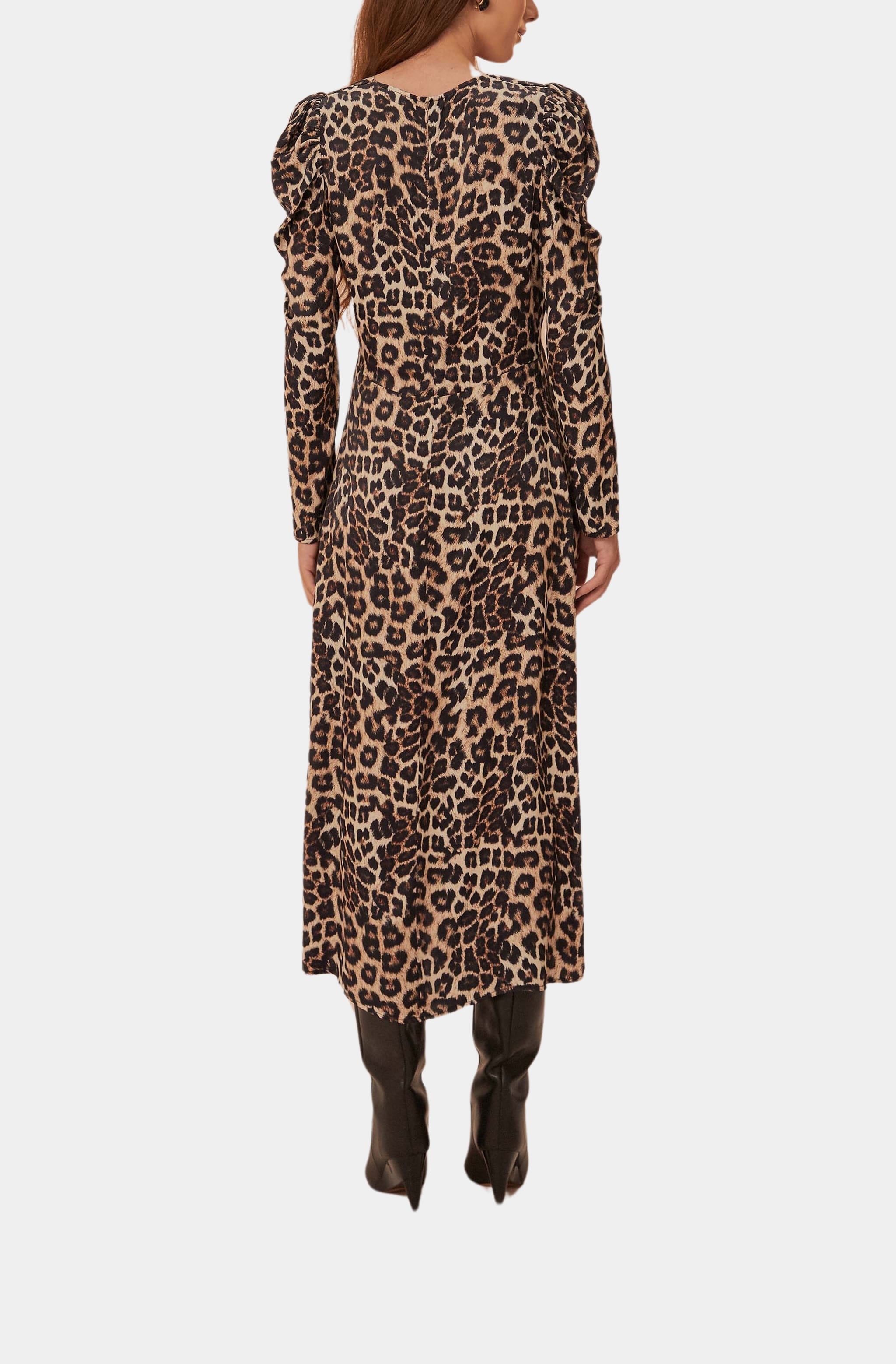 Natural Skin Cream Midi Dress