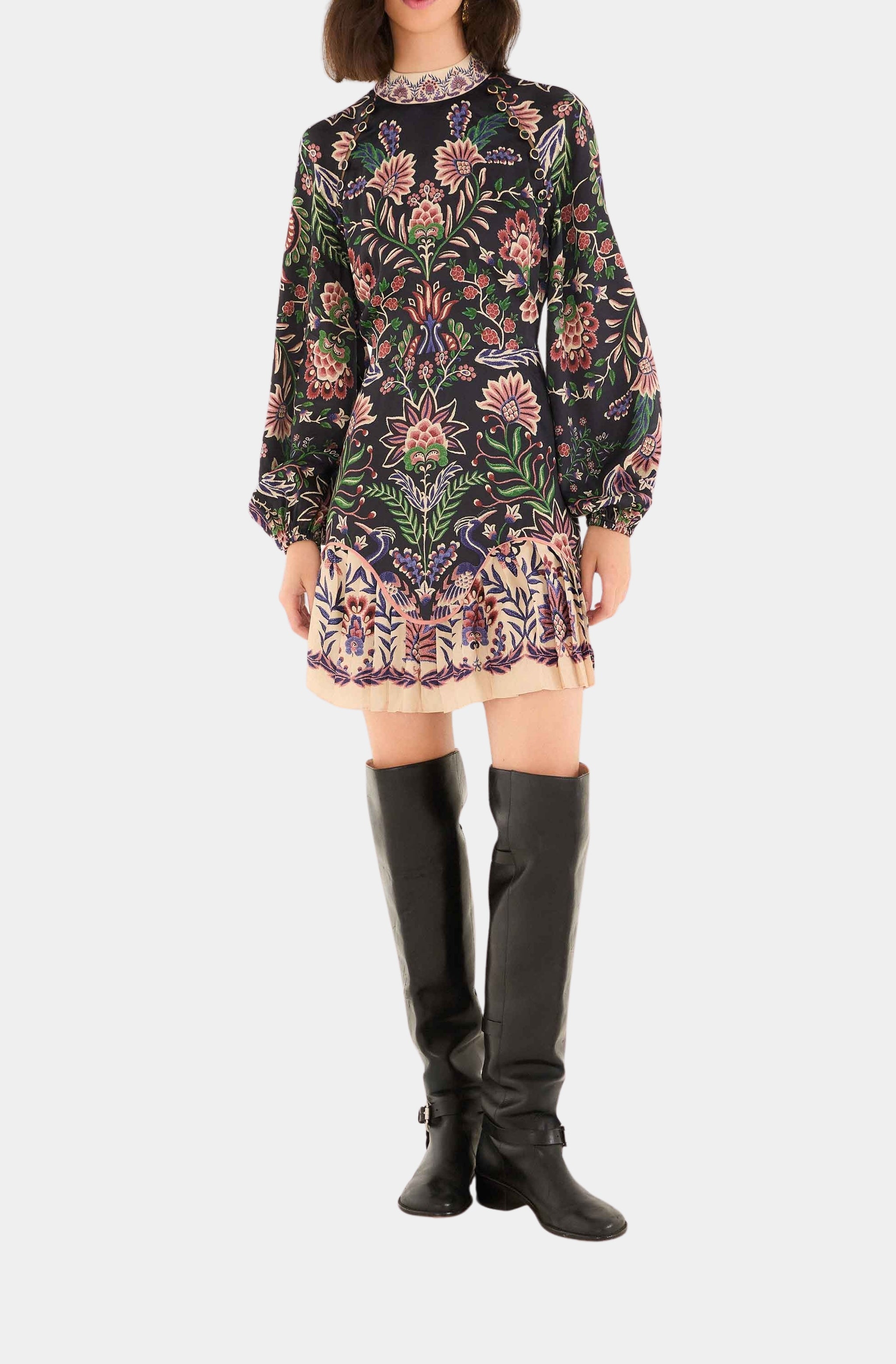 Marvelous Garden Black Mini Dress