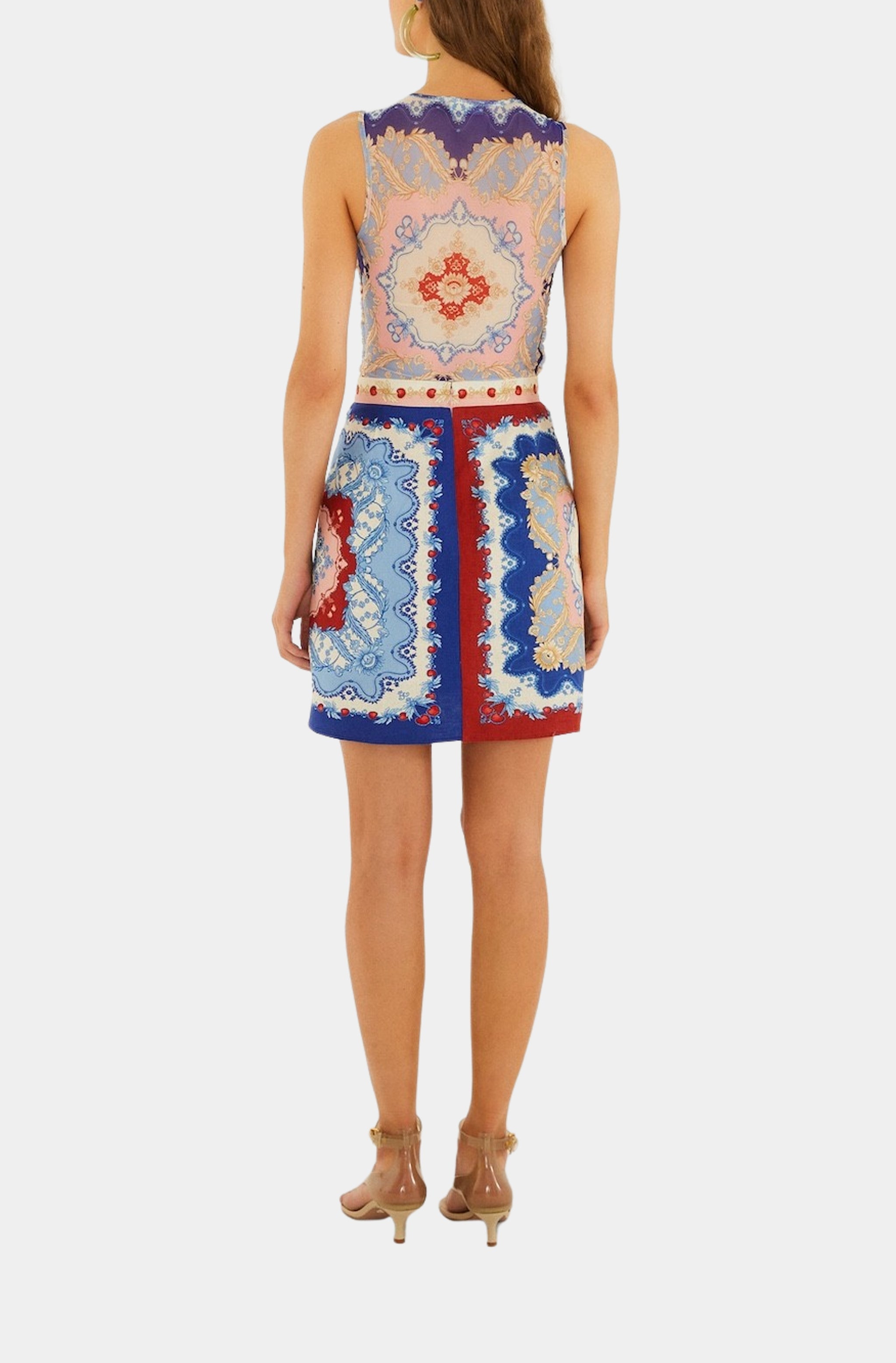 Mixed Cherry Royalty Scarf Mini Skirt – Hemline Nashville