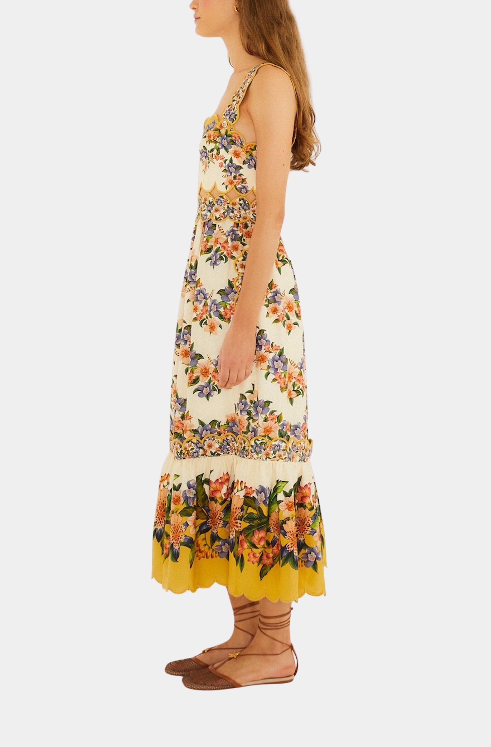 brentwood midi dress Hilo Stripes Sand Midi Dress – Hemline Nashville