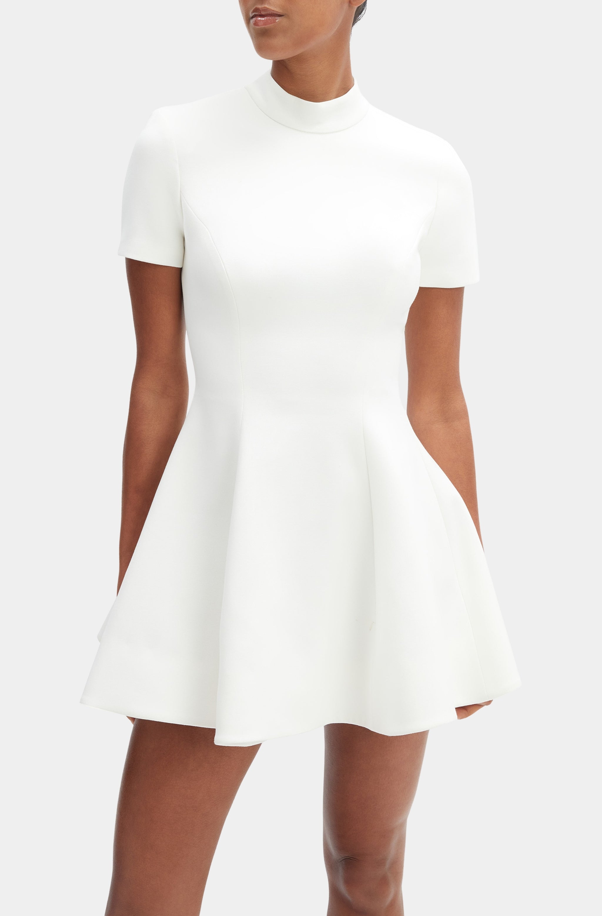bardot zephyra short sleeve collared mini dress Bardot Zephyra Collar Mini Dress Soft Blue