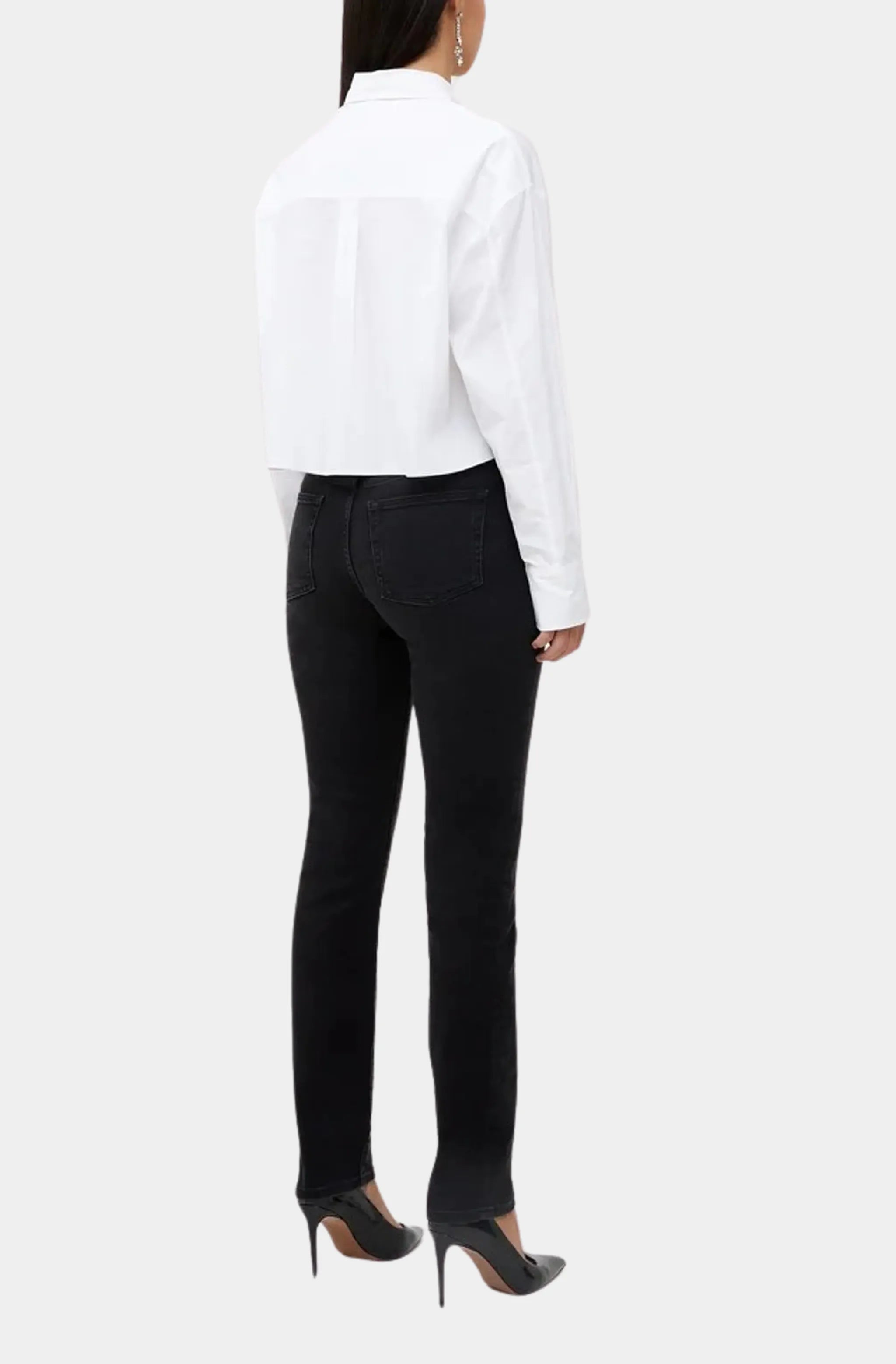 Alissa Cotton Cropped Shirt