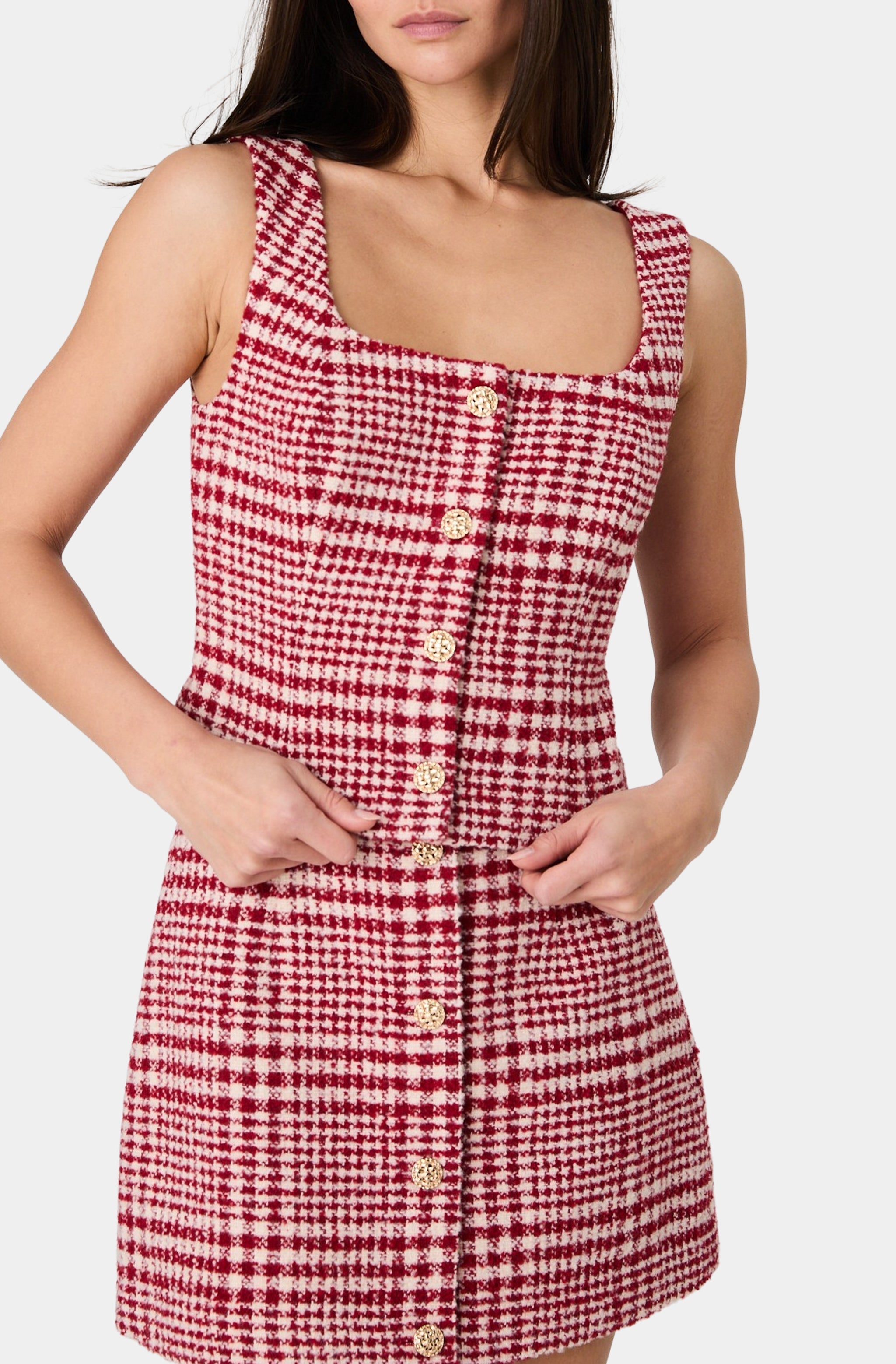 トップス notconventional square neck gilet notconventional square neck gilet