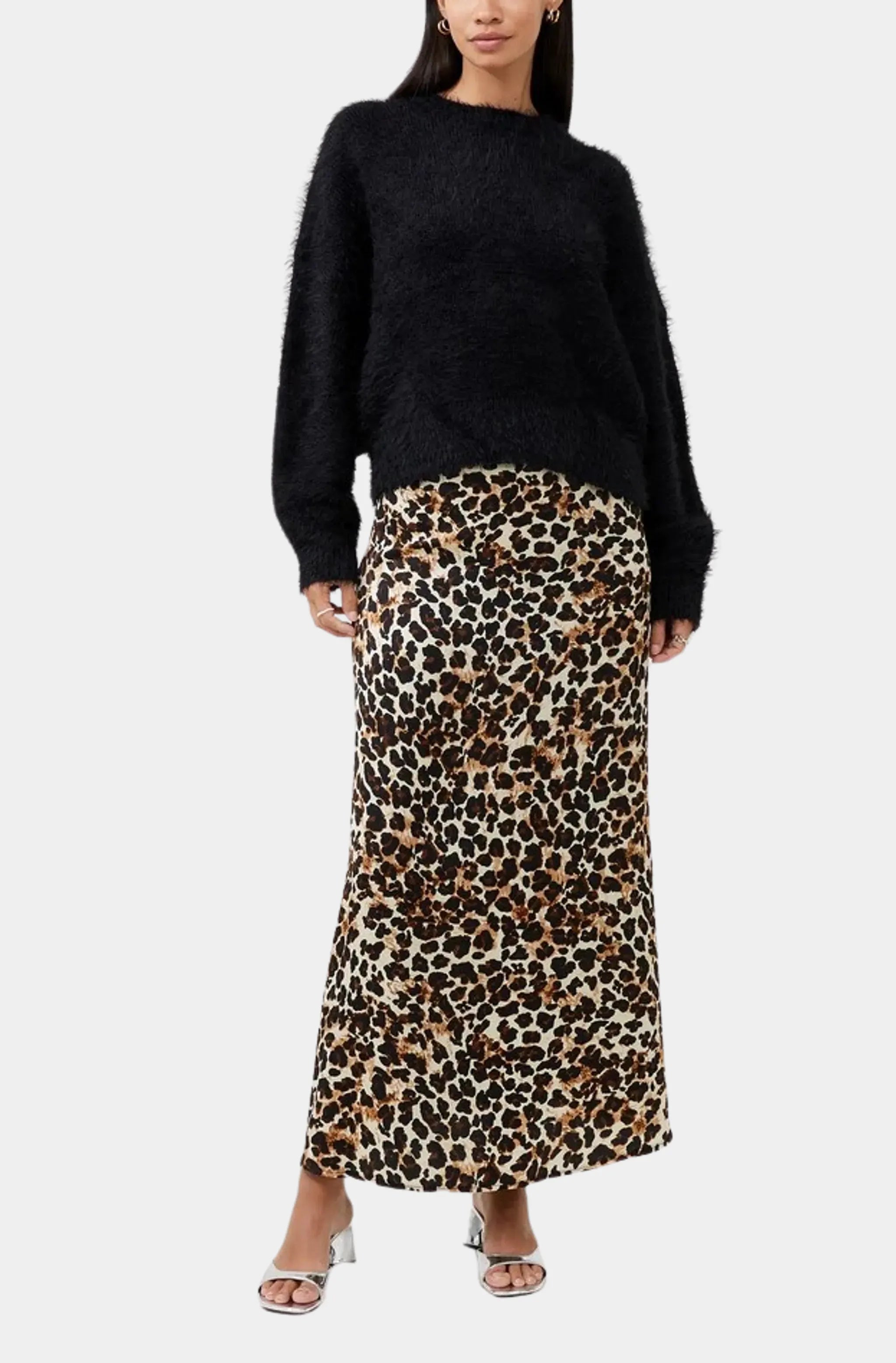 Meena Fluffy Boat Neck Jumper