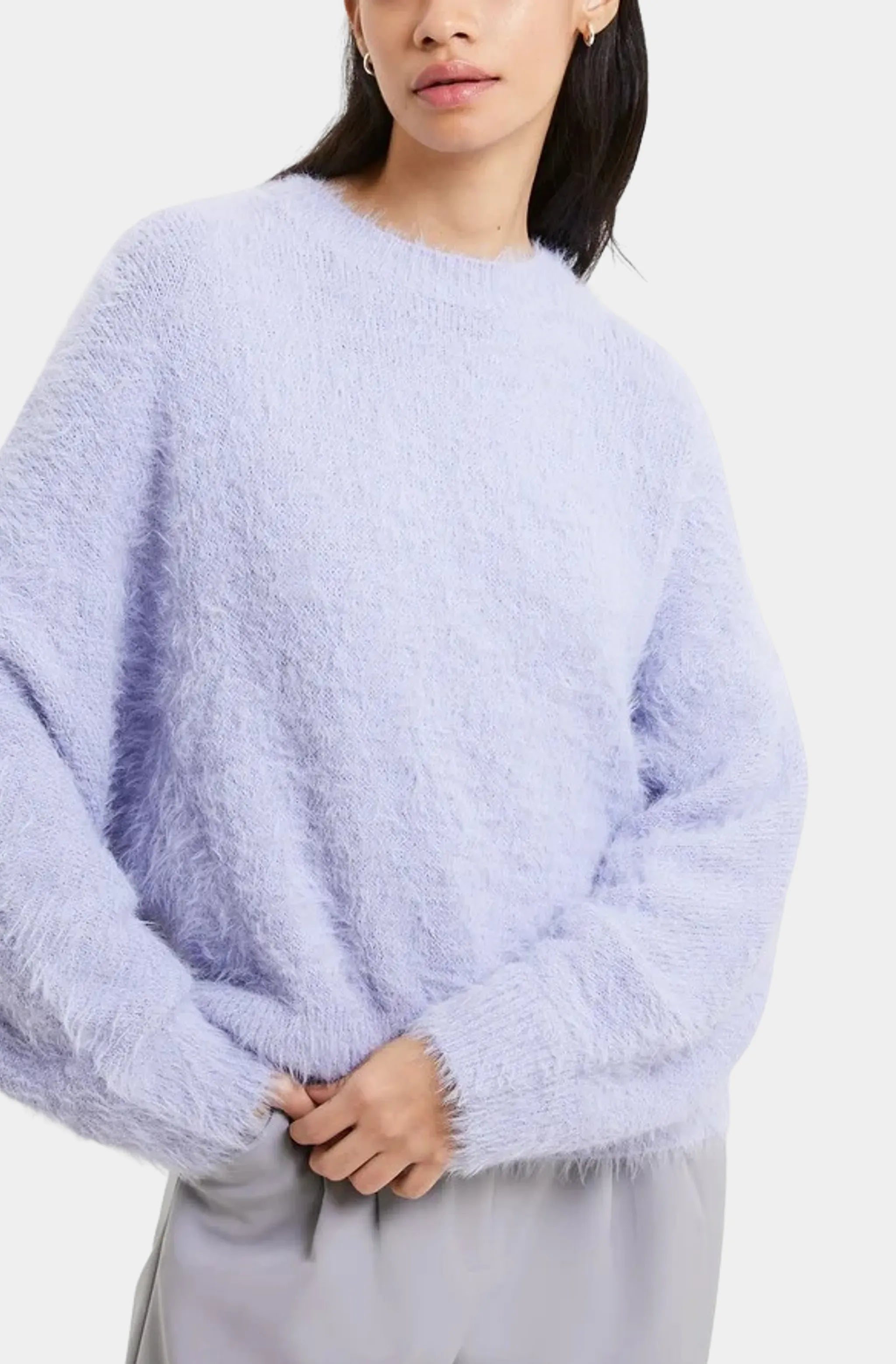 Meena Fluffy Boat Neck Jumper