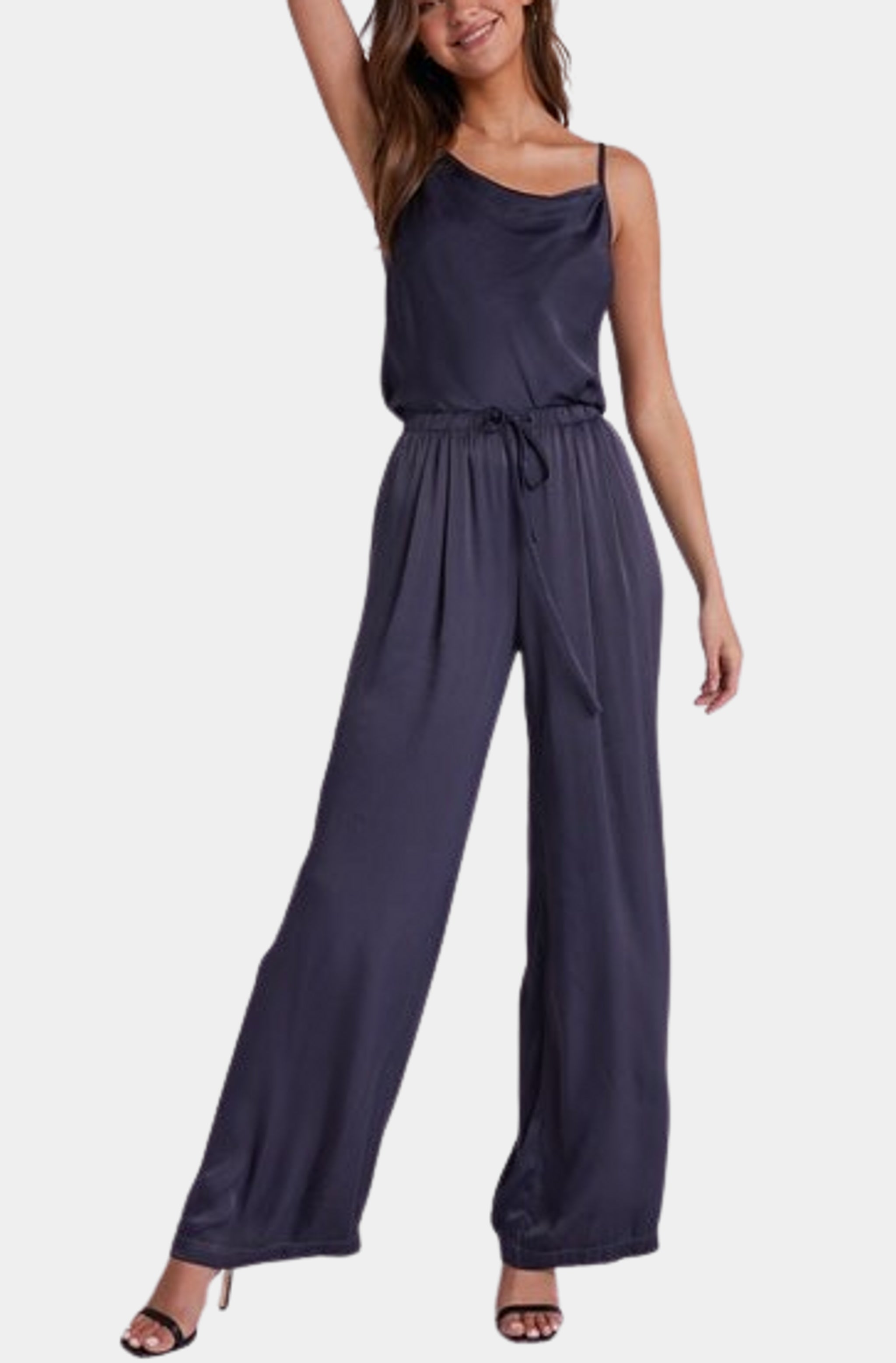 Easy Pleated Wide Leg Pant