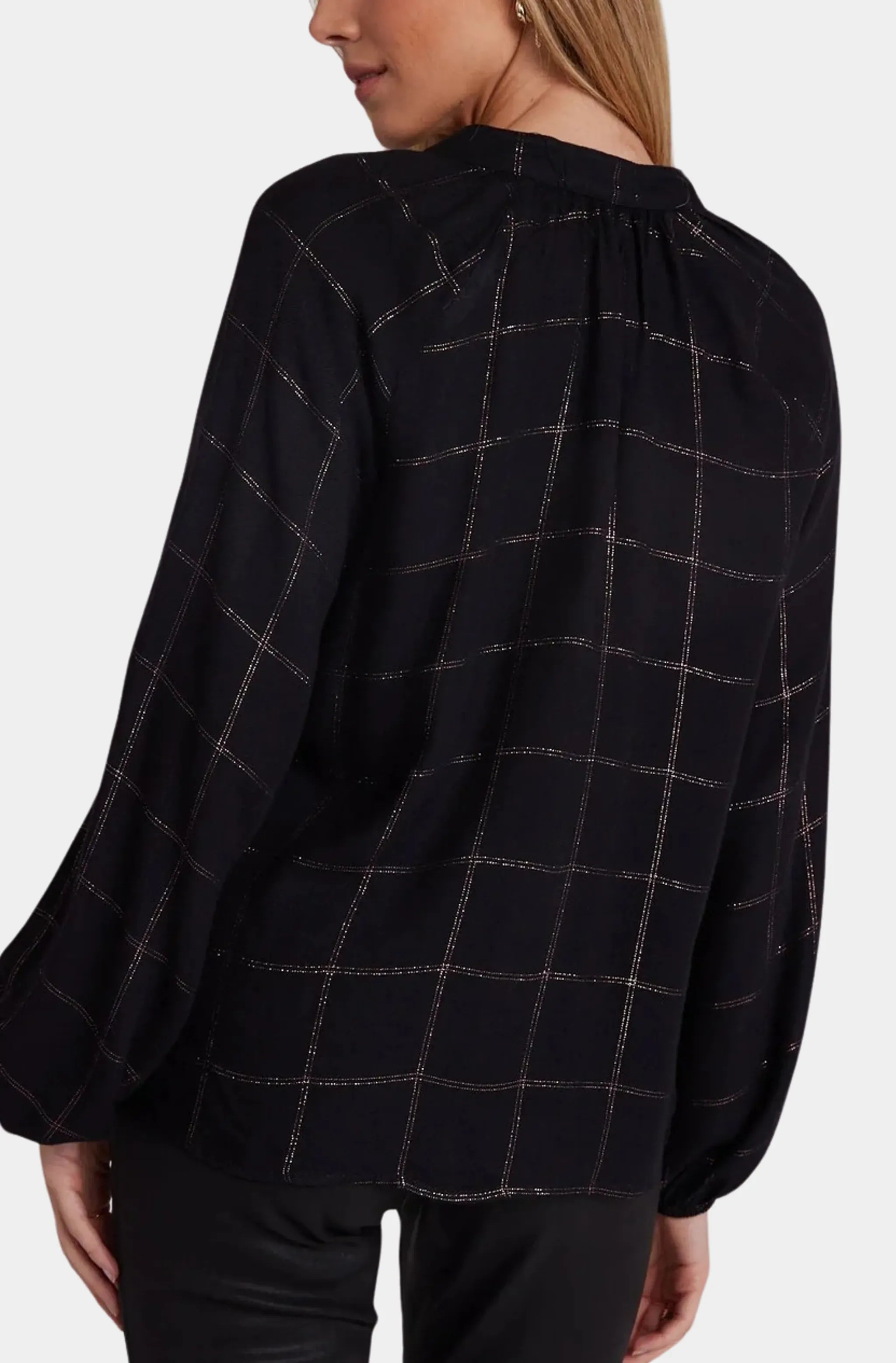 Long Sleeve Shirred Raglan Shirt