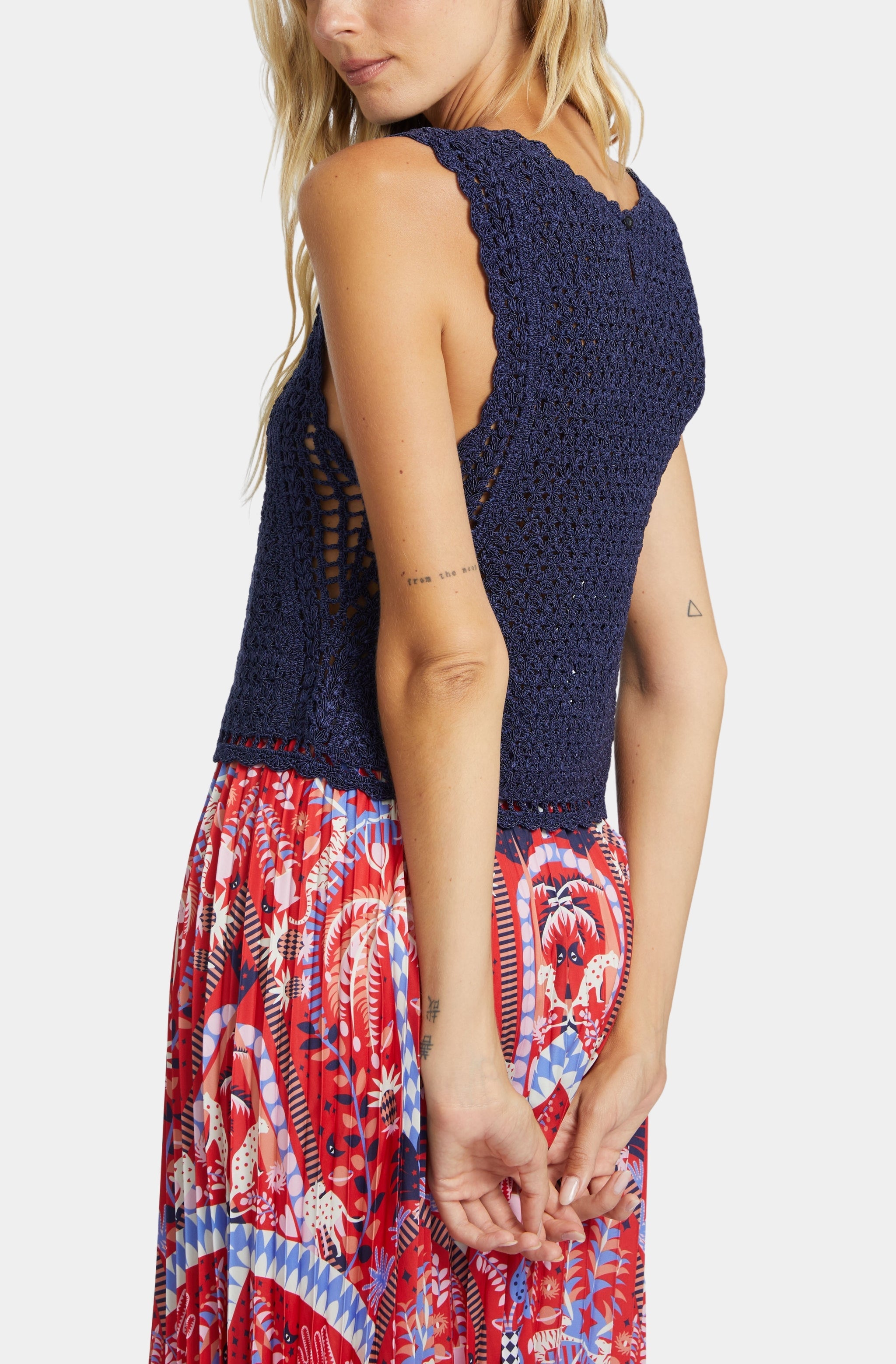 Amelie Peacot Navy Top