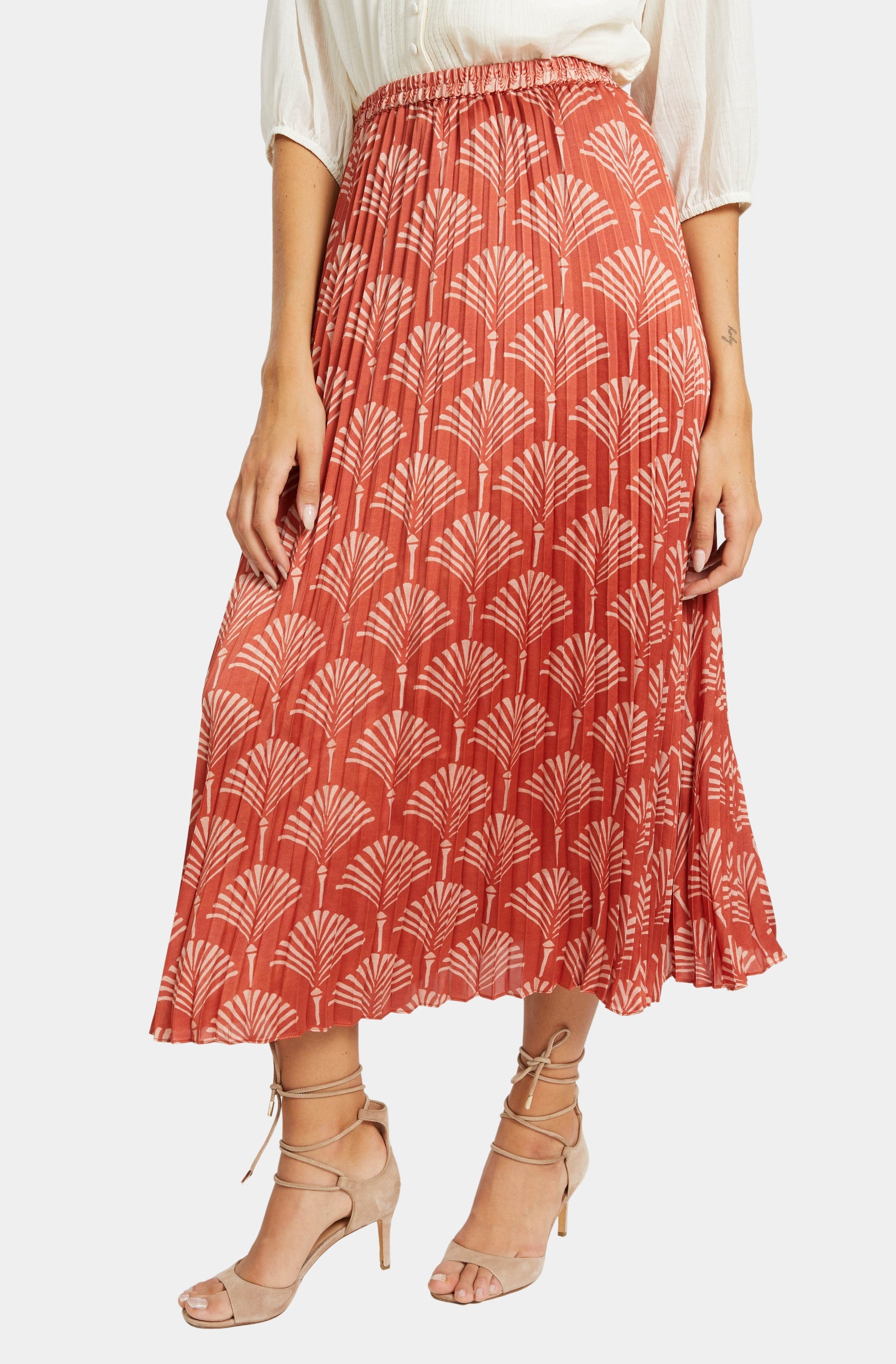 Lucille Rust Ginko Breeze Skirt