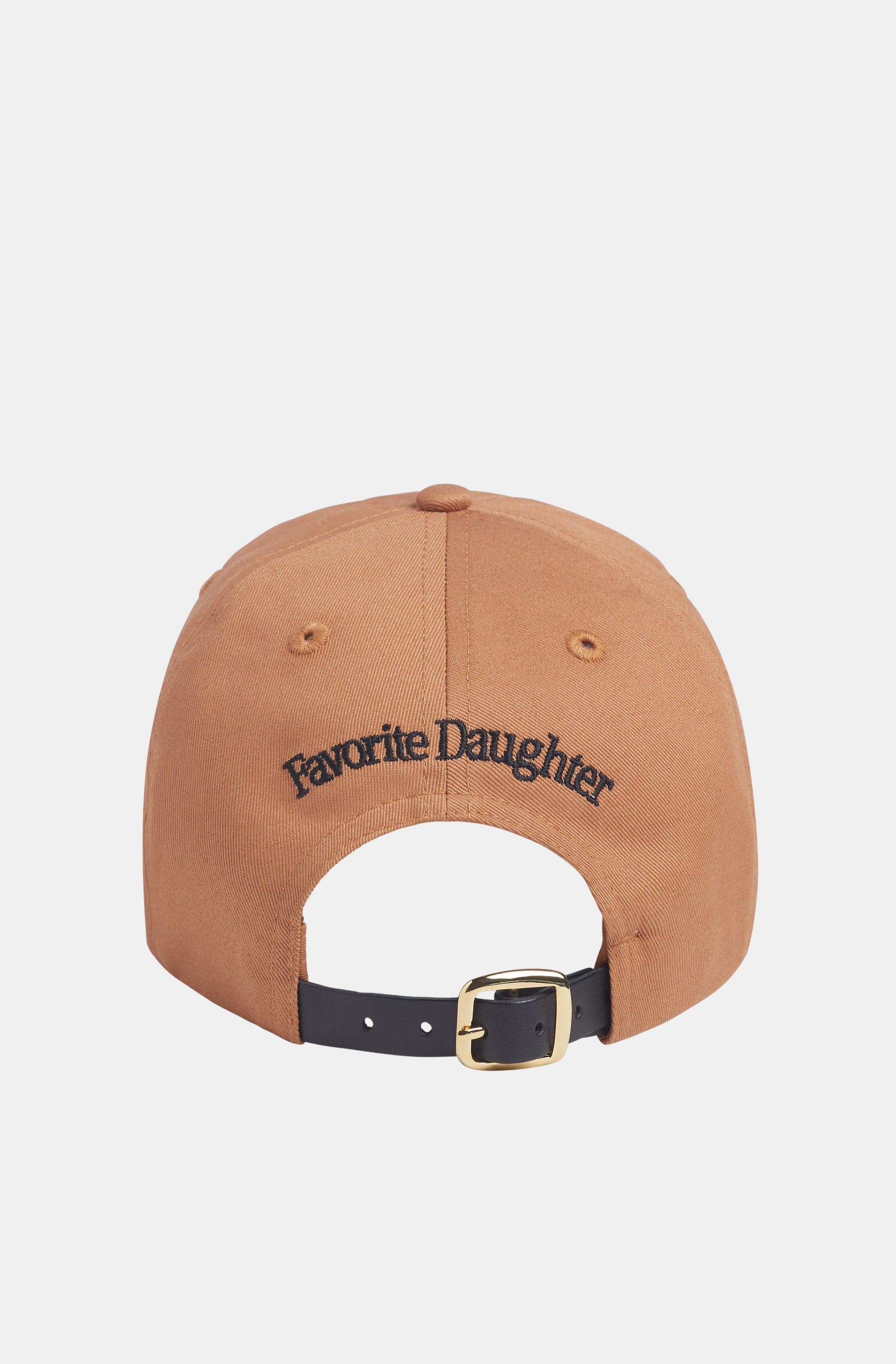 Baseball Cap With Leather Strap & Buckle