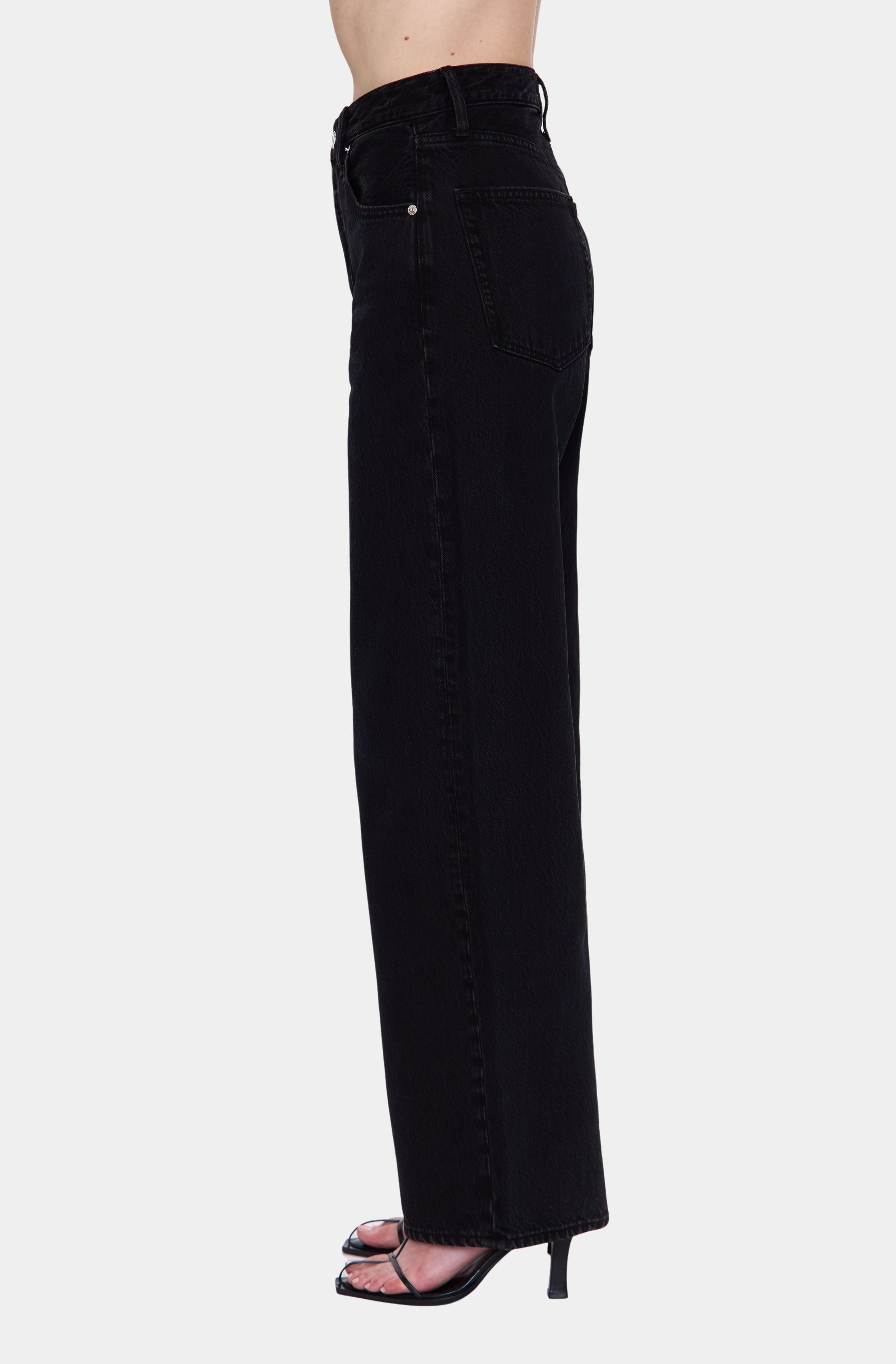 Tate High Rise Bowed Wide Leg Jean