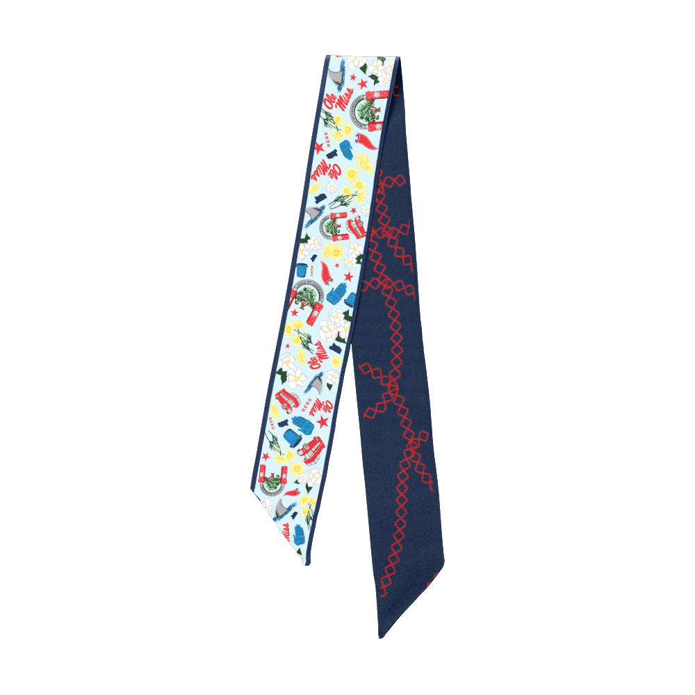 Ole Miss Twilly Scarf