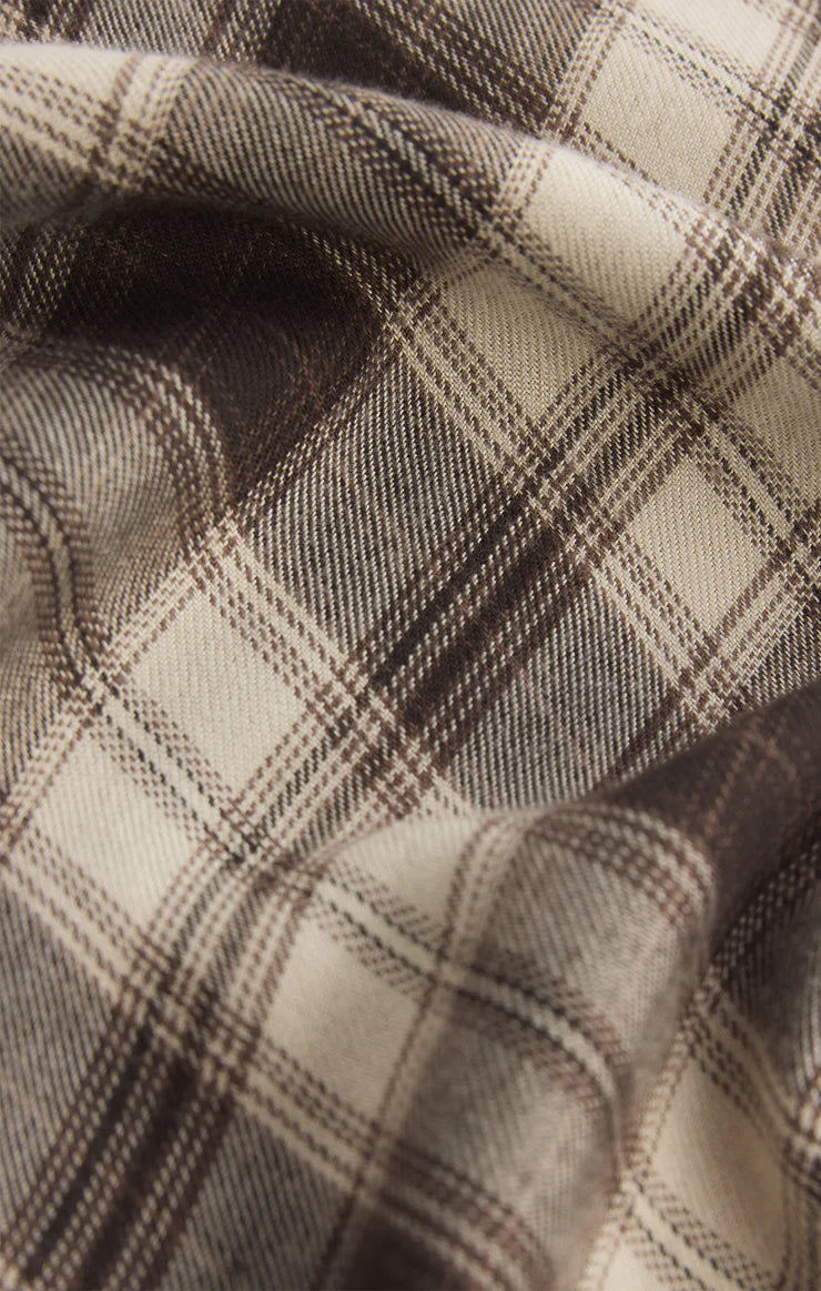 Europa Plaid Midi Skirt