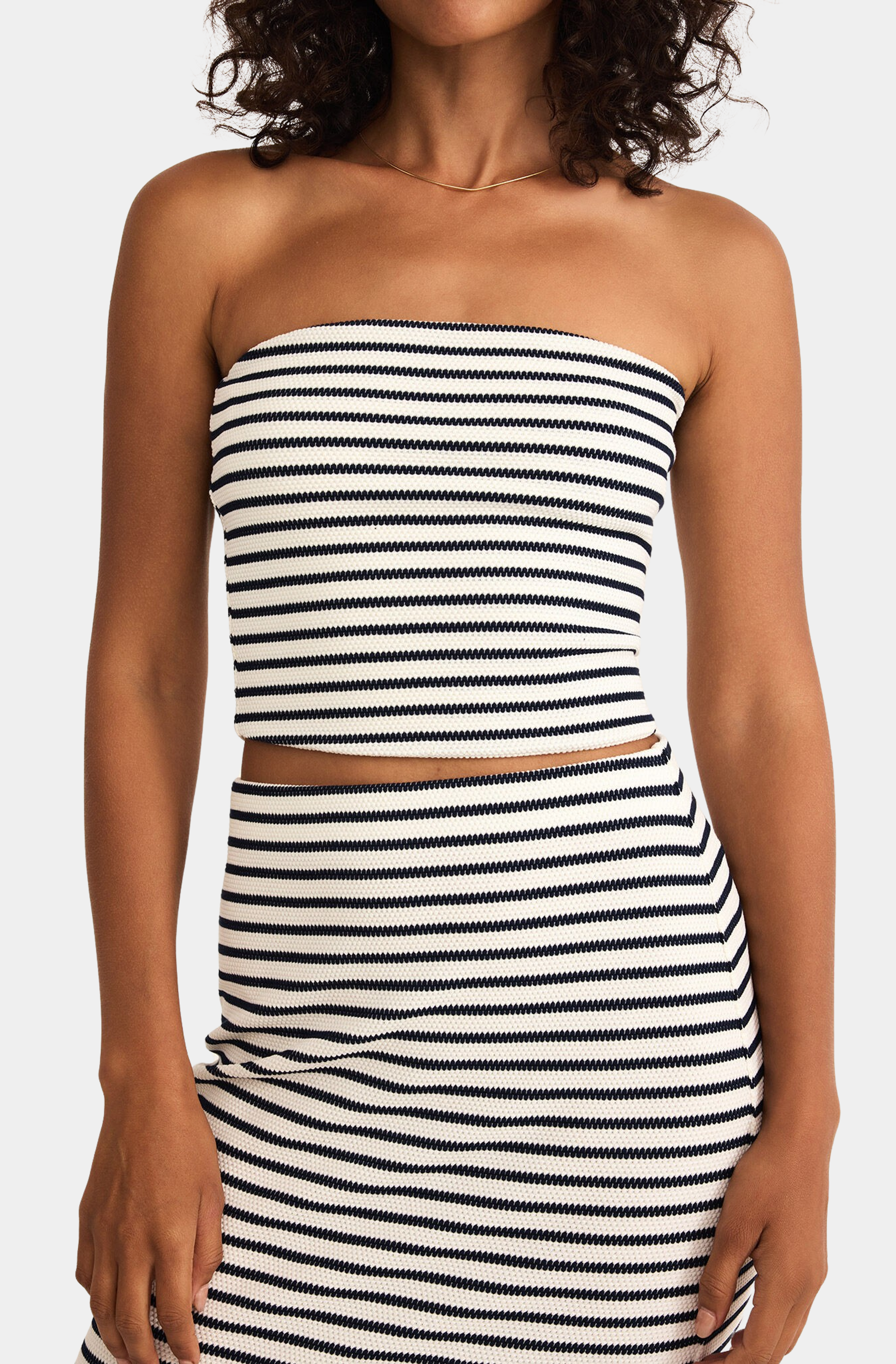 Caffari Stripe Tube Top
