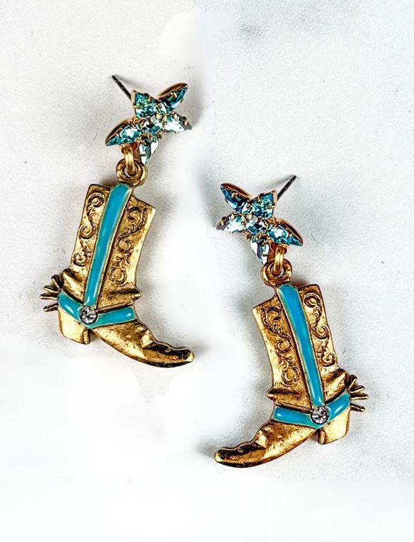 These Boots Were Made For Walking Earrings