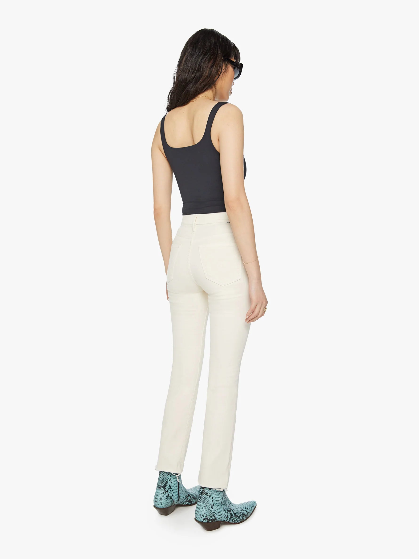 High Waisted Rascal Ankle Fray