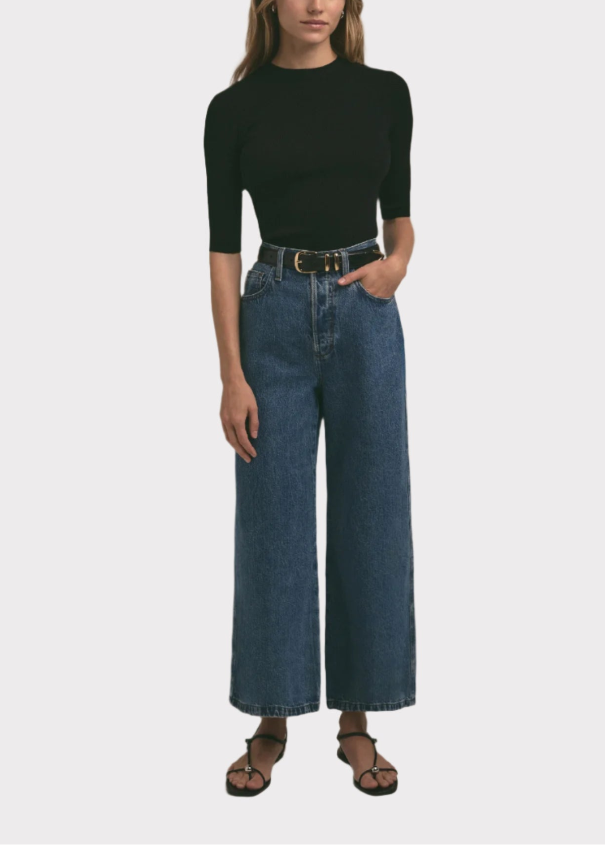 The Masha Super High Rise Wide Leg Crop