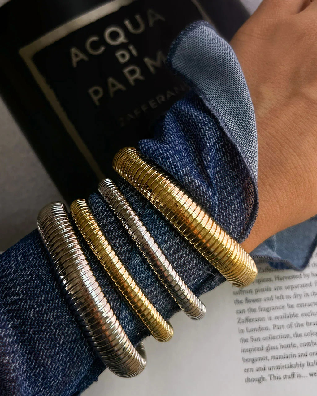 Mini Flex Snake Chain Bracelet Silver