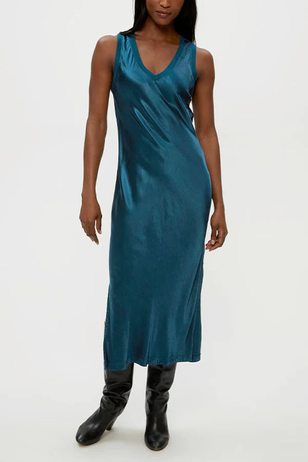 Randi Satin Midi Dress