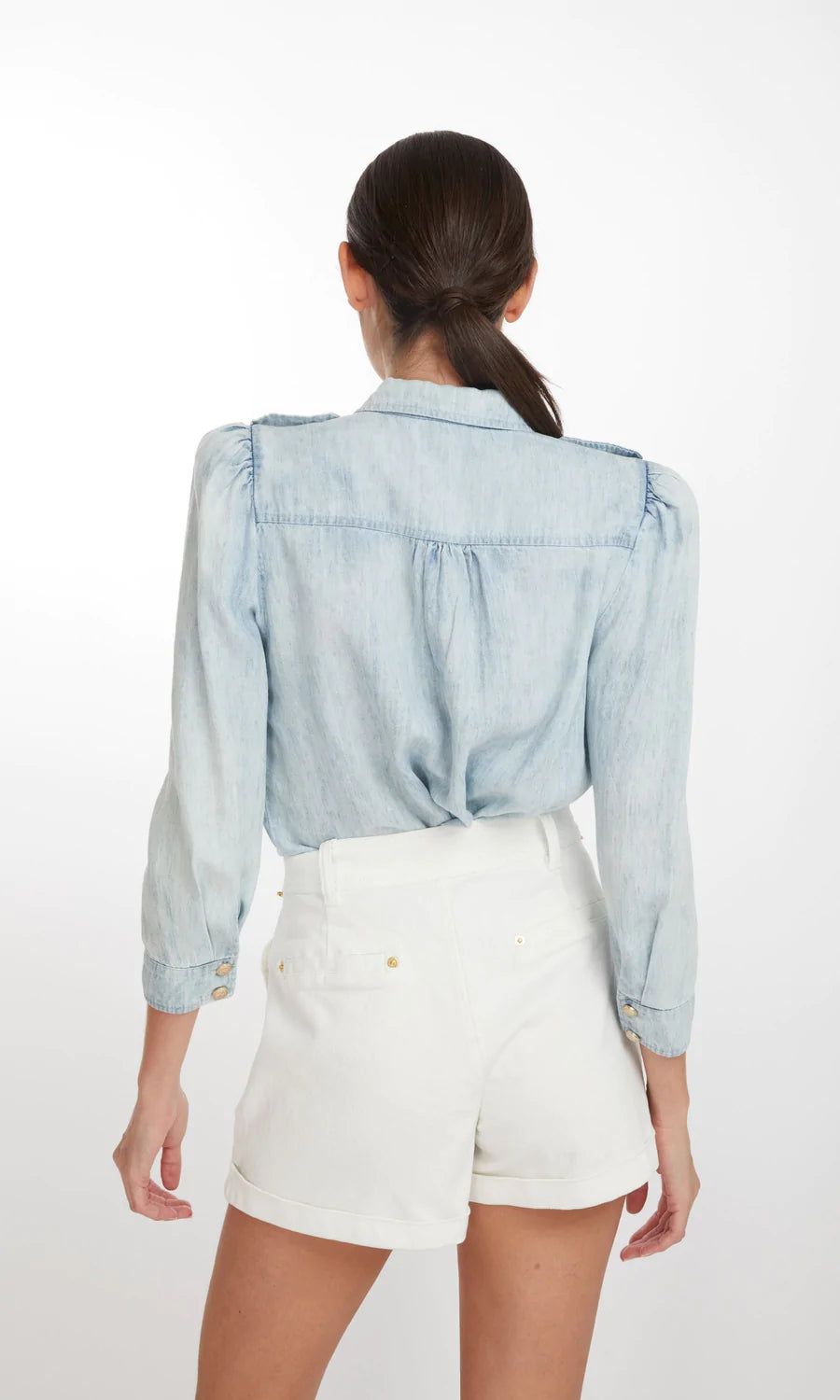 Fern Drapey Denim Shirt