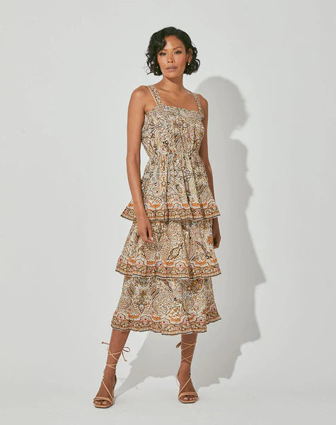 taupe dress midi ONE THE LAND Elegant Wrap Knit V Neck Midi Dress With Side Tie In Taupe Small
