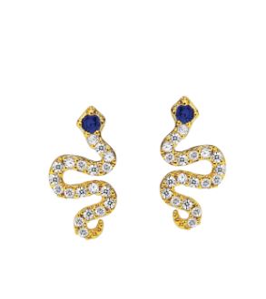 Pave Snake Studs