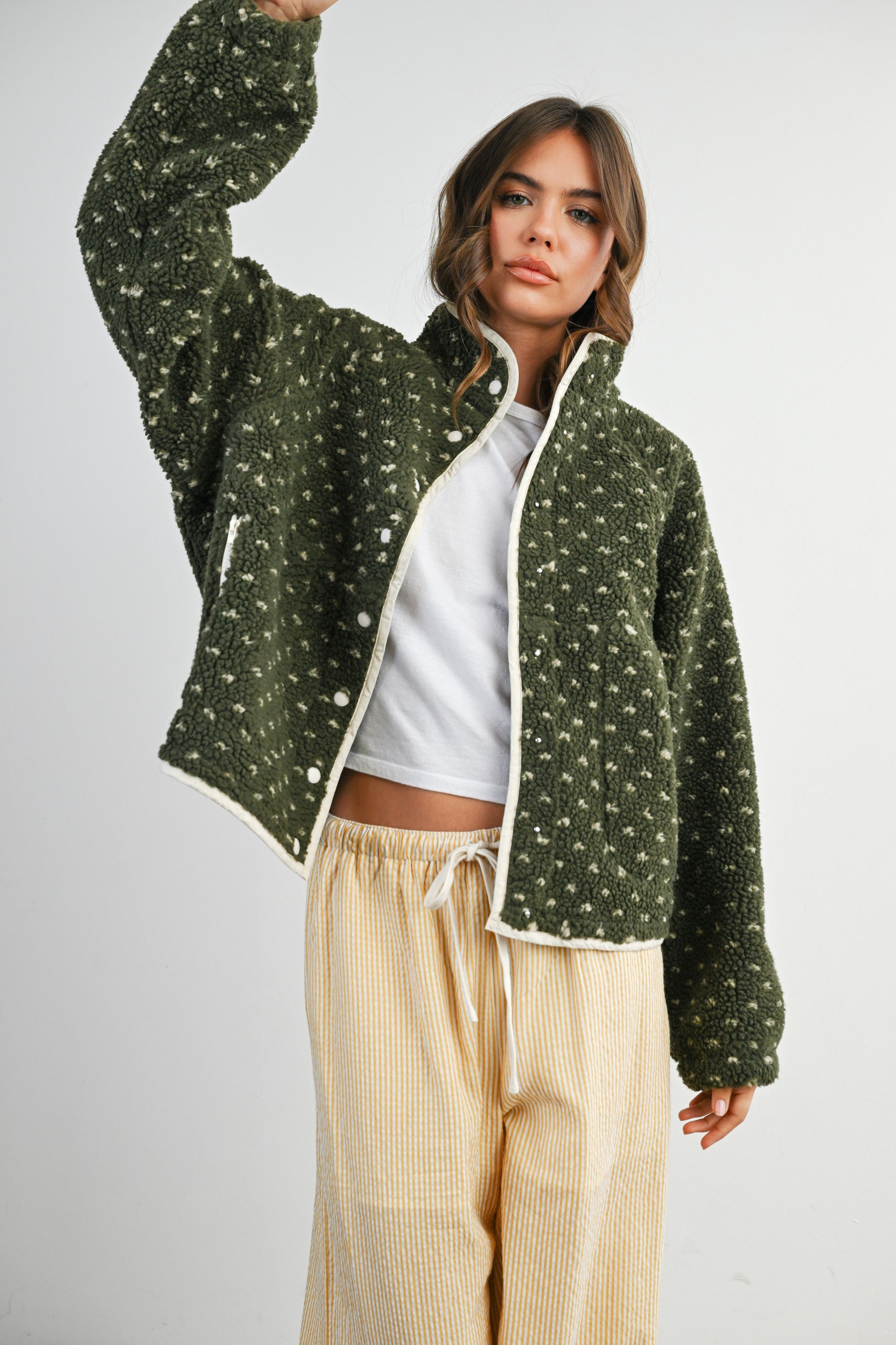 Fleece Heart Puffer
