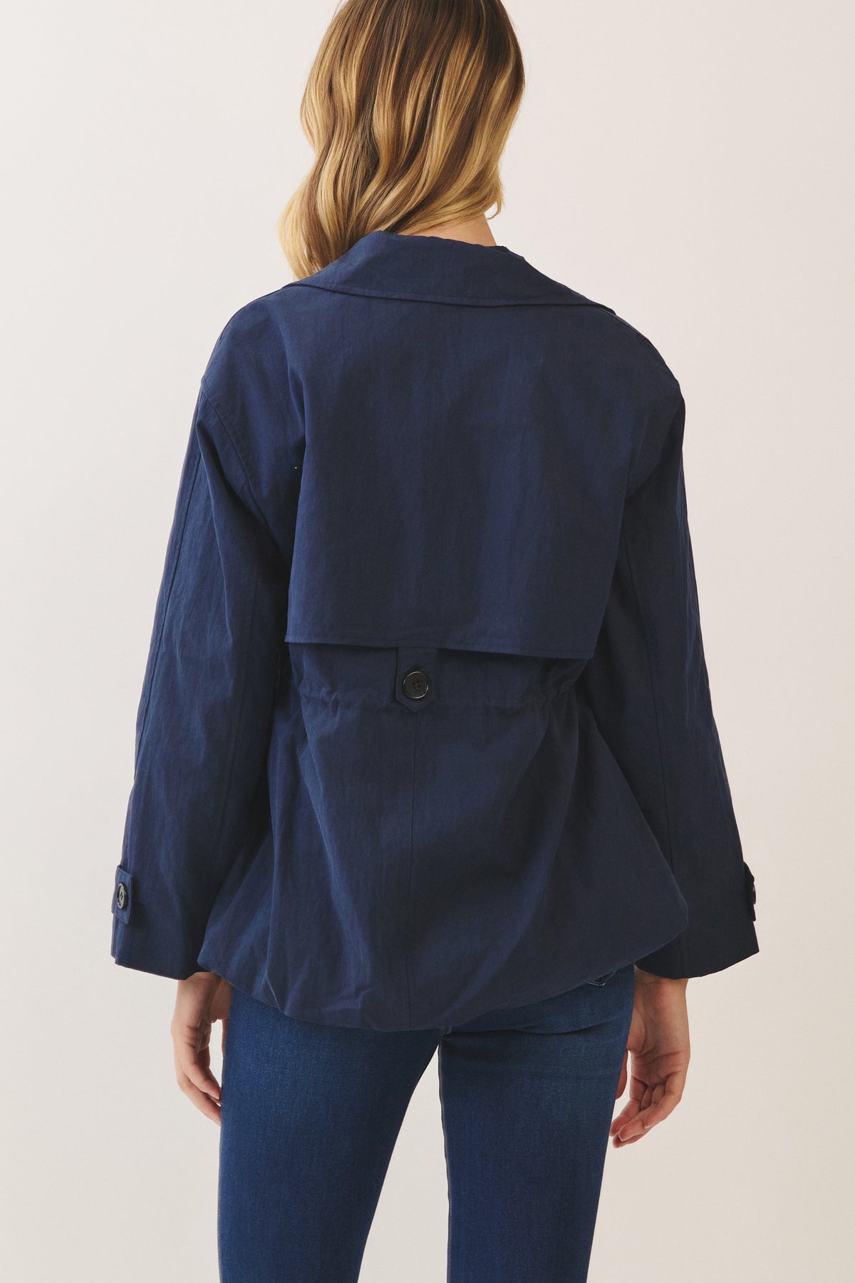 Drawstring Trench Jacket