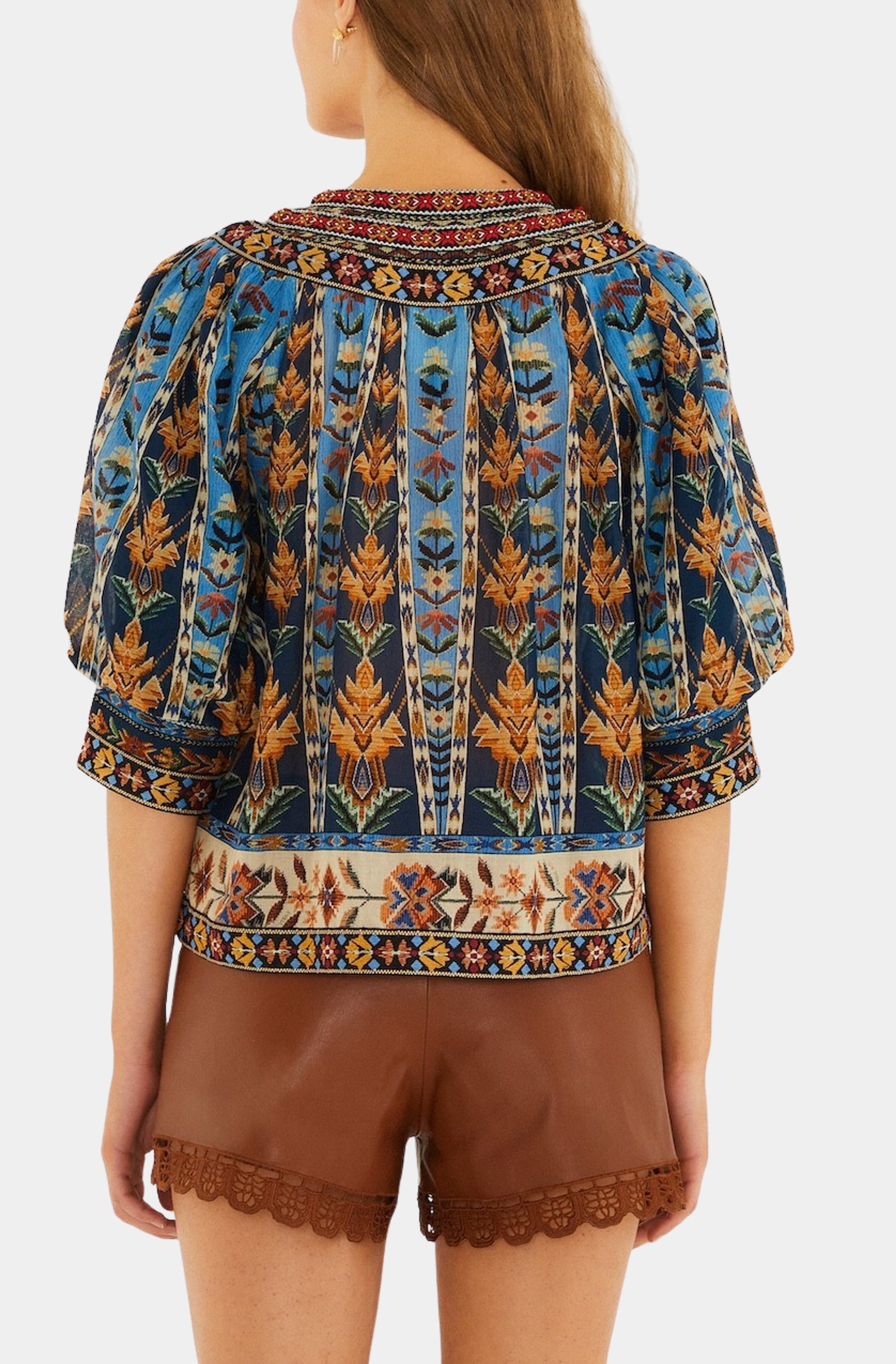 Embroidered Tapestry Blouse