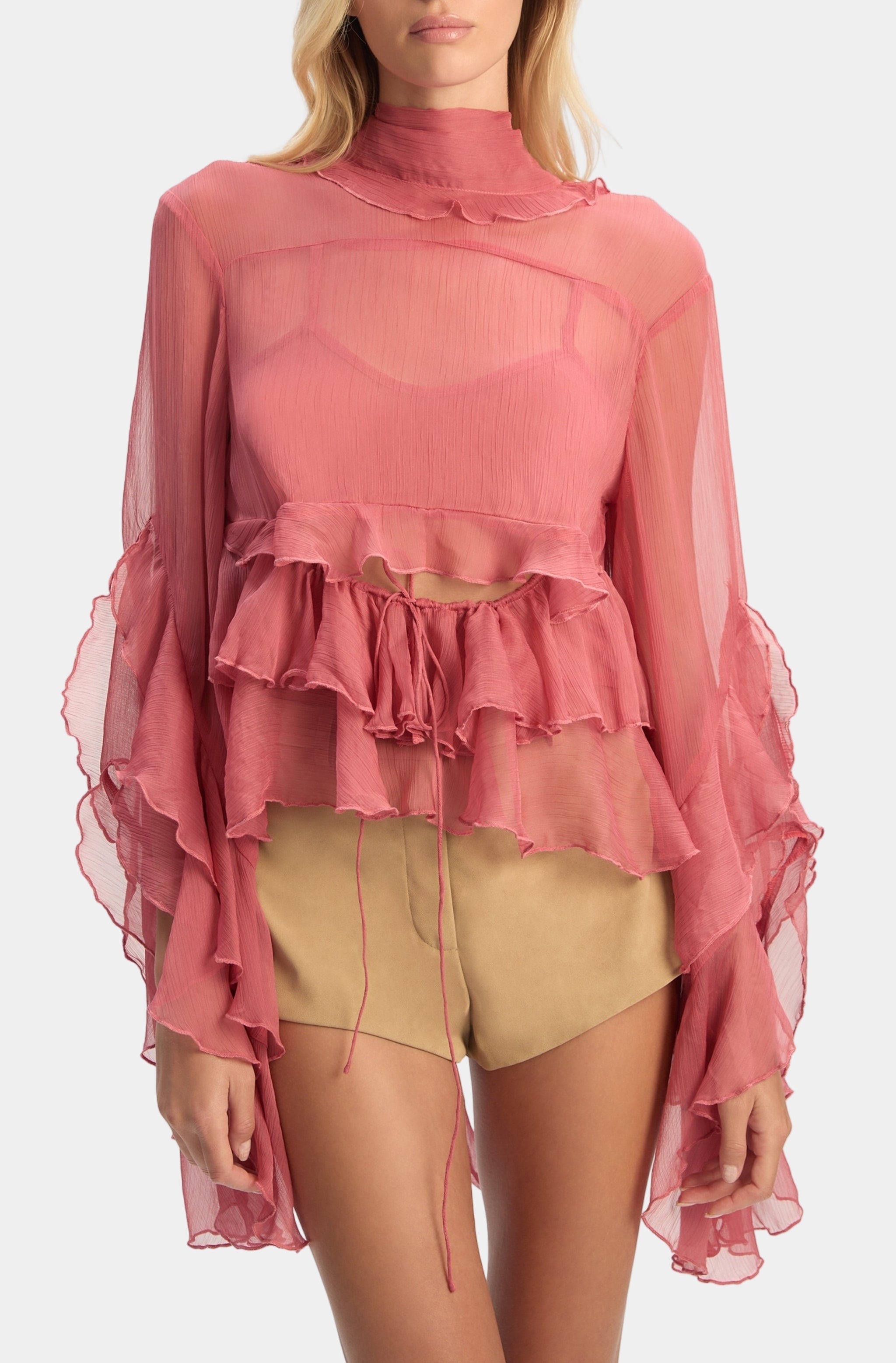 Anyssa Ruffle Blouse