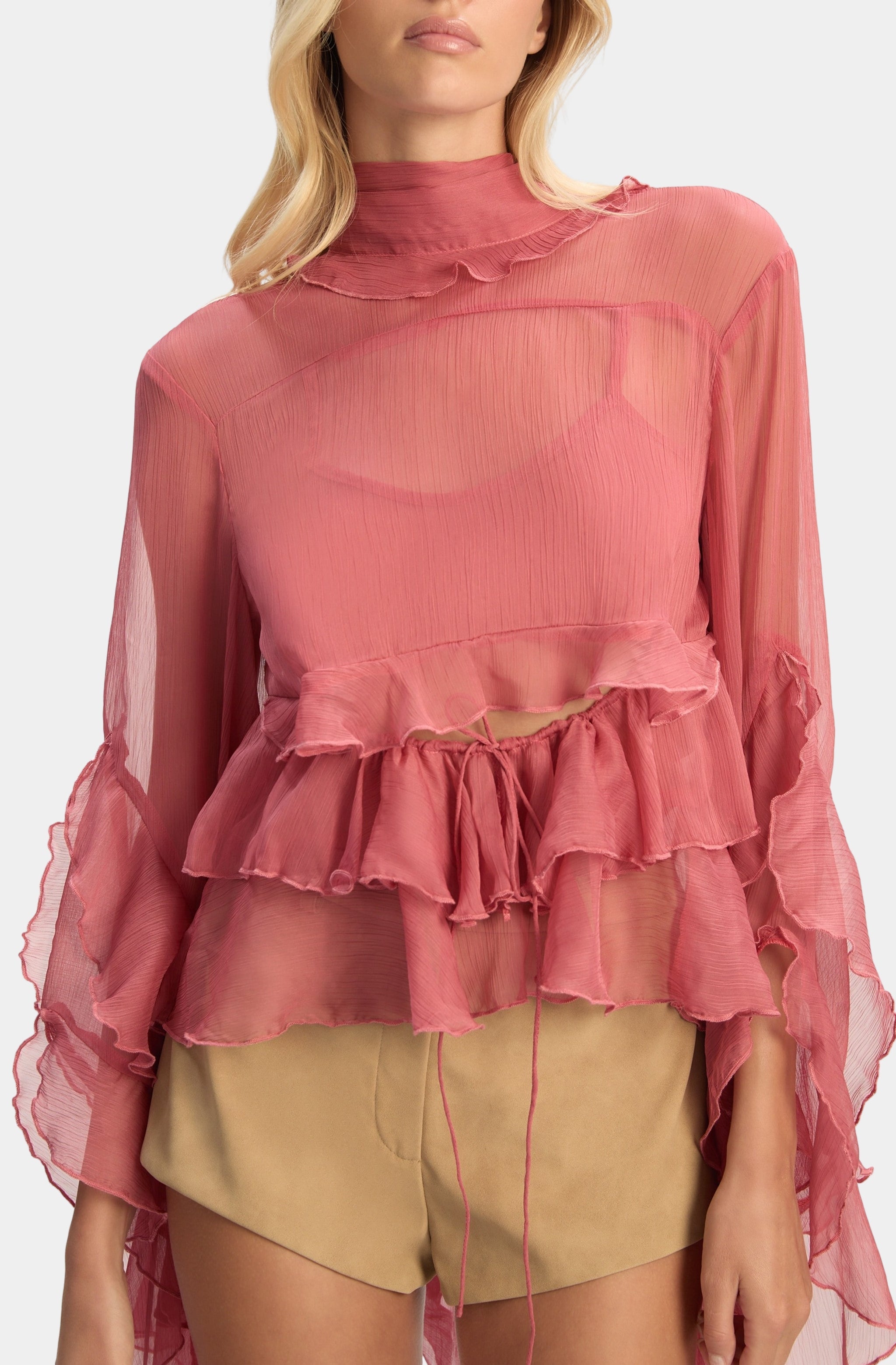 Anyssa Ruffle Blouse