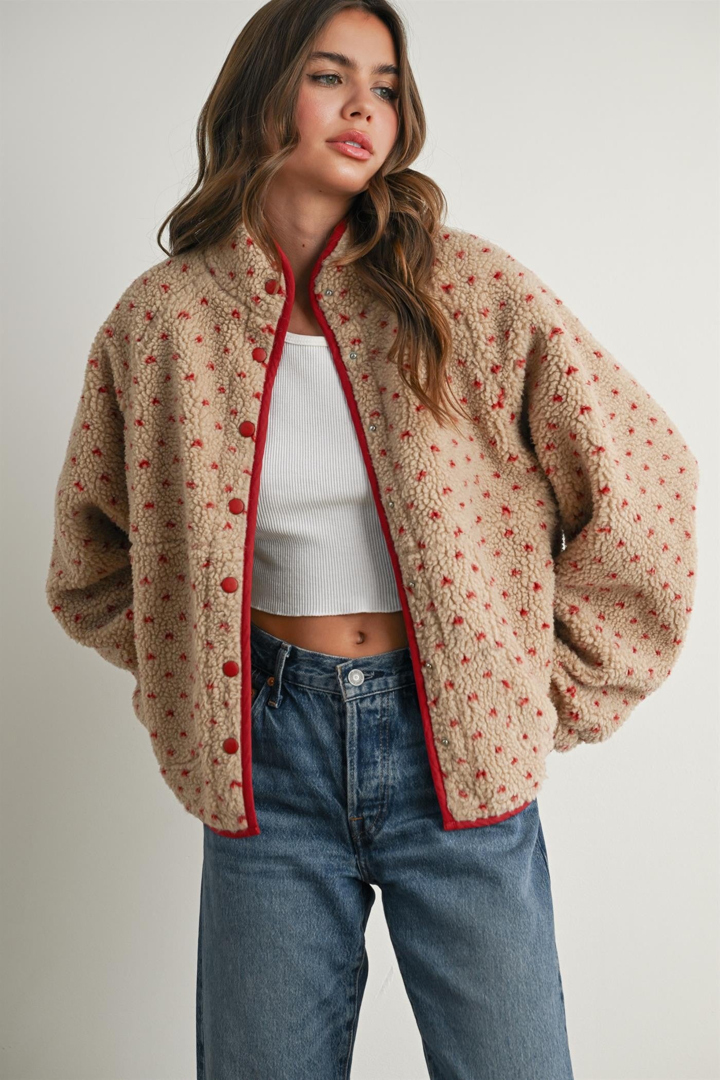 Fleece Heart Puffer