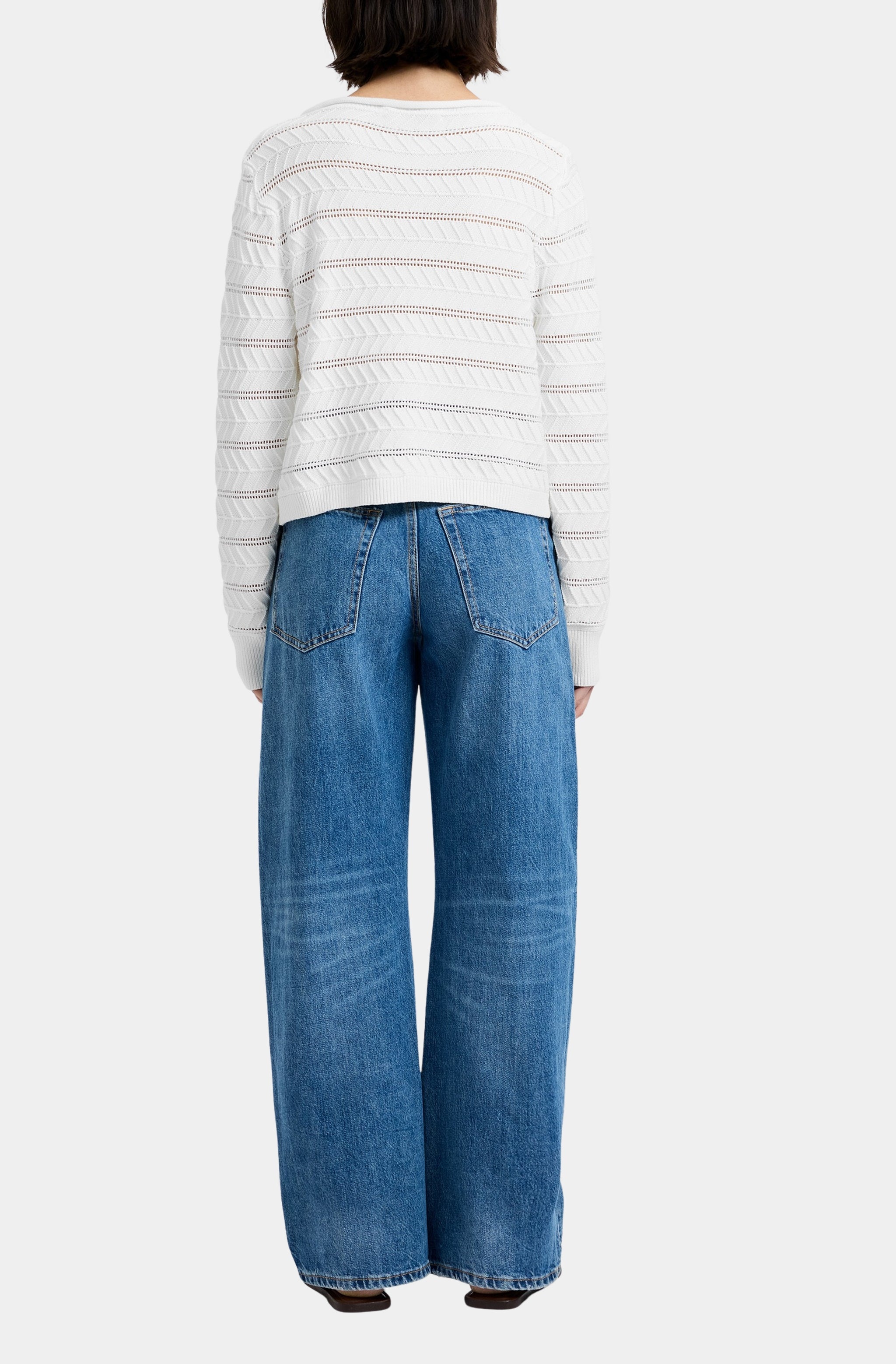 Mozart Crochet Stripe Pullover – Hemline Nashville