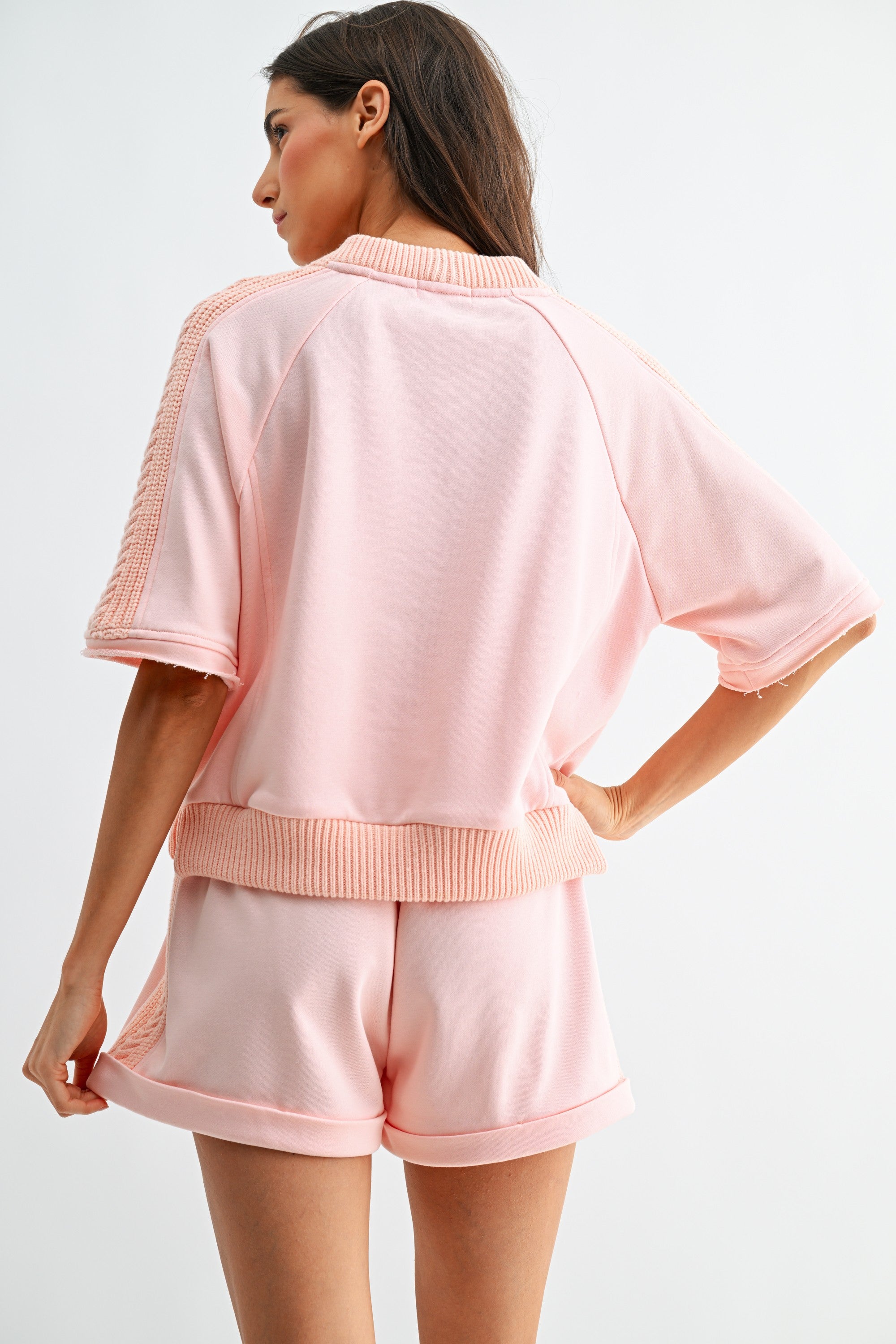 Knit Trim Lounge Set