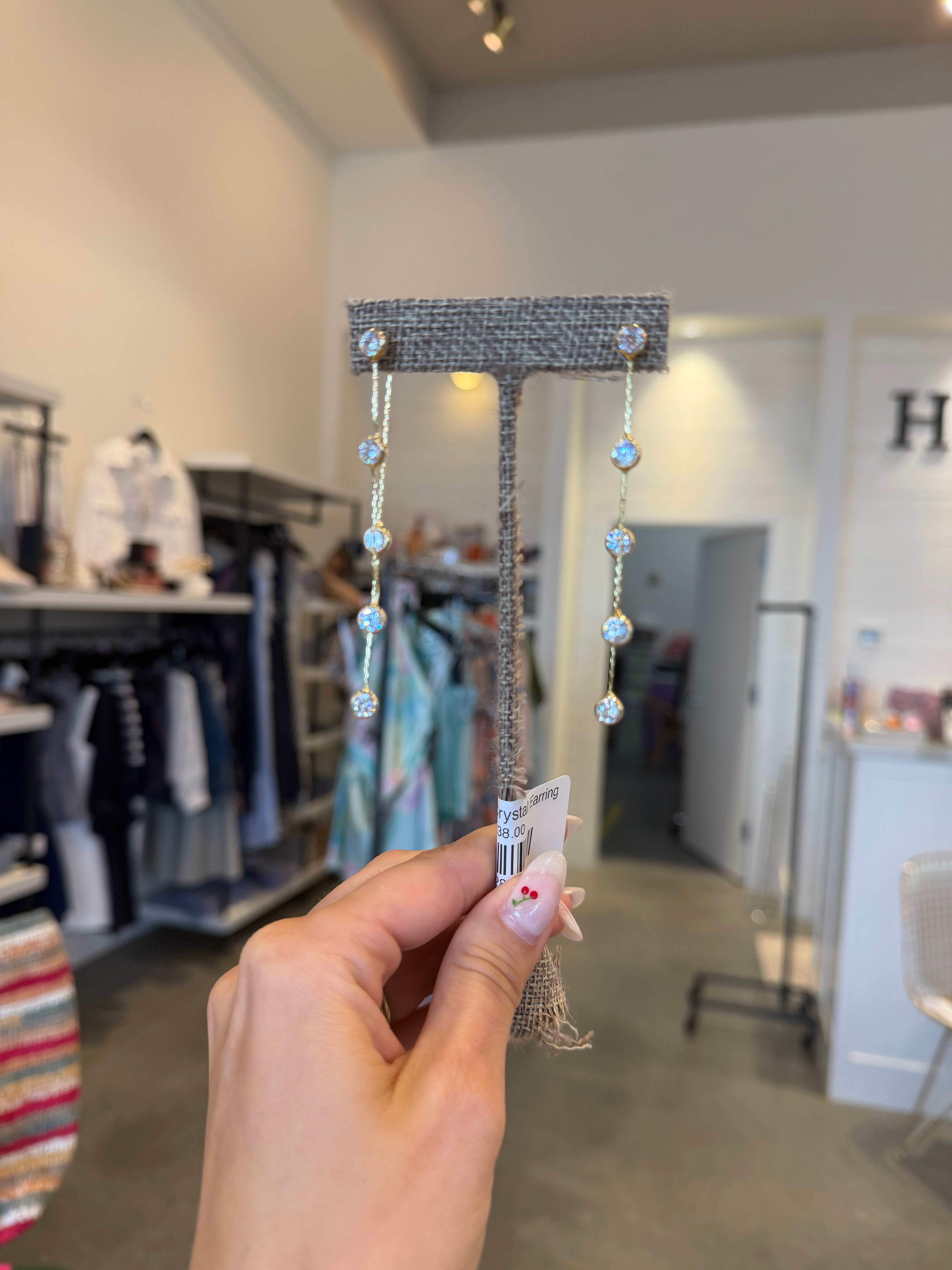 Layered Crystal Earring