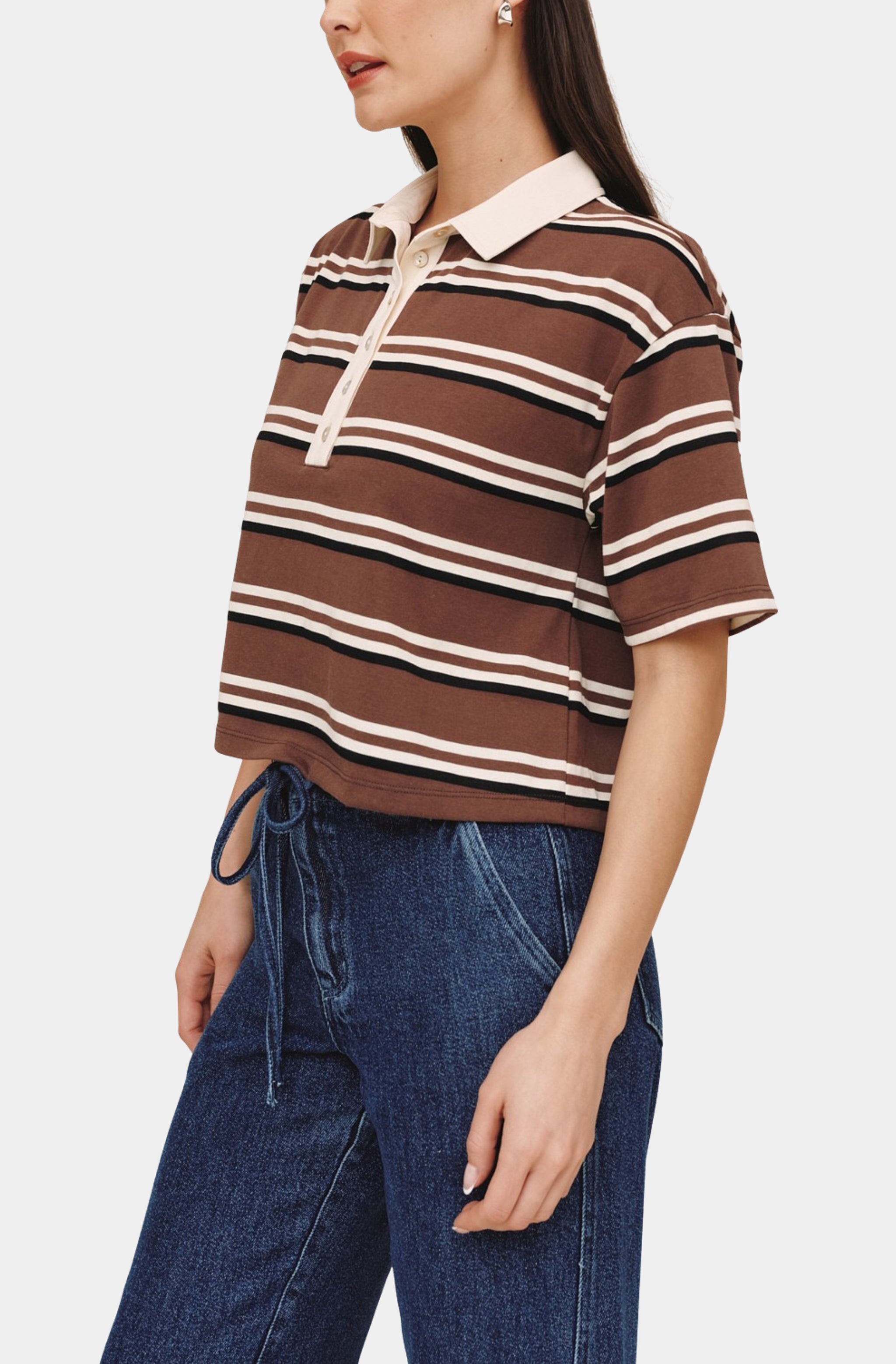 Crop Polo Tee