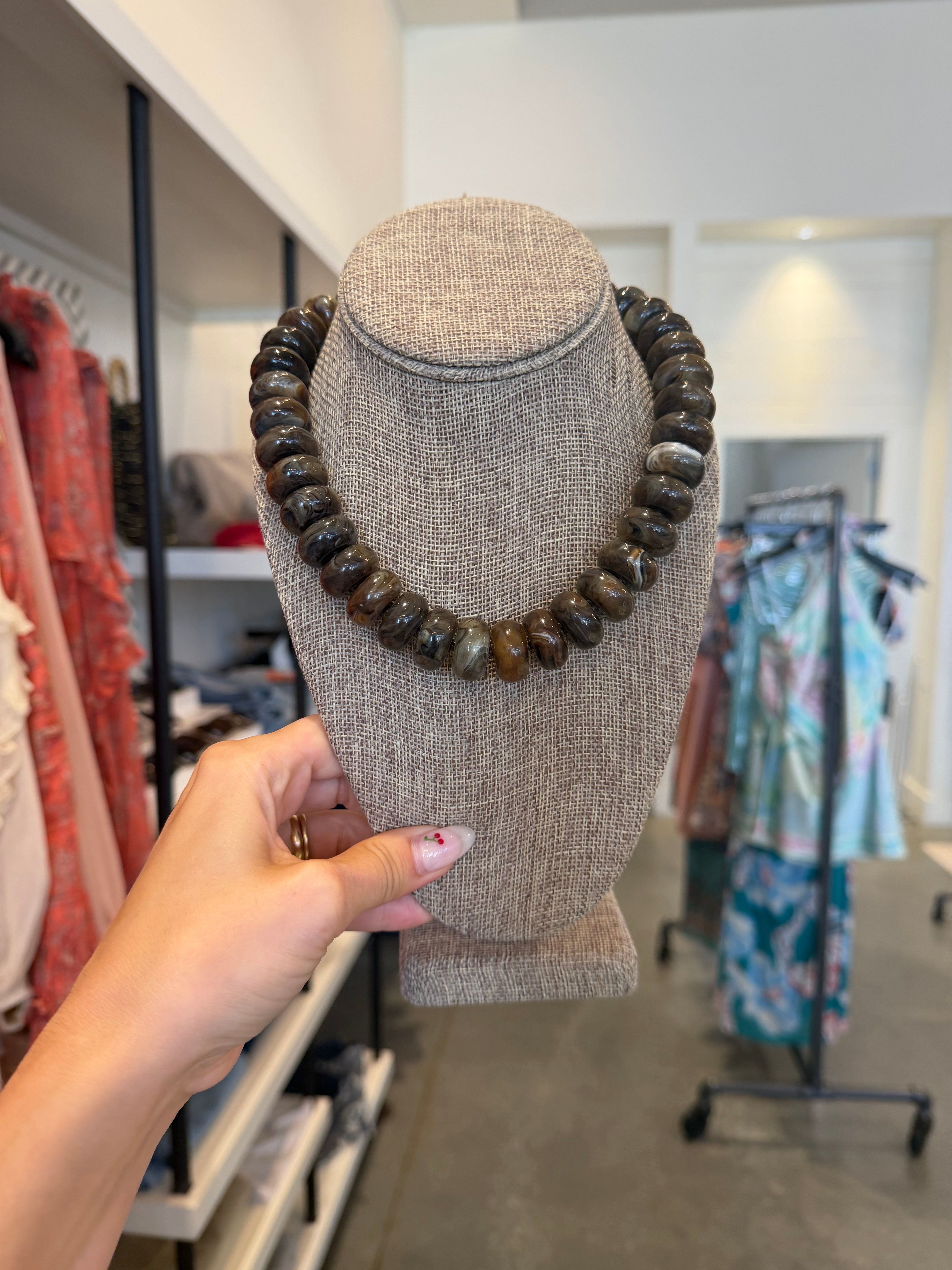 Marble Bead Necklace