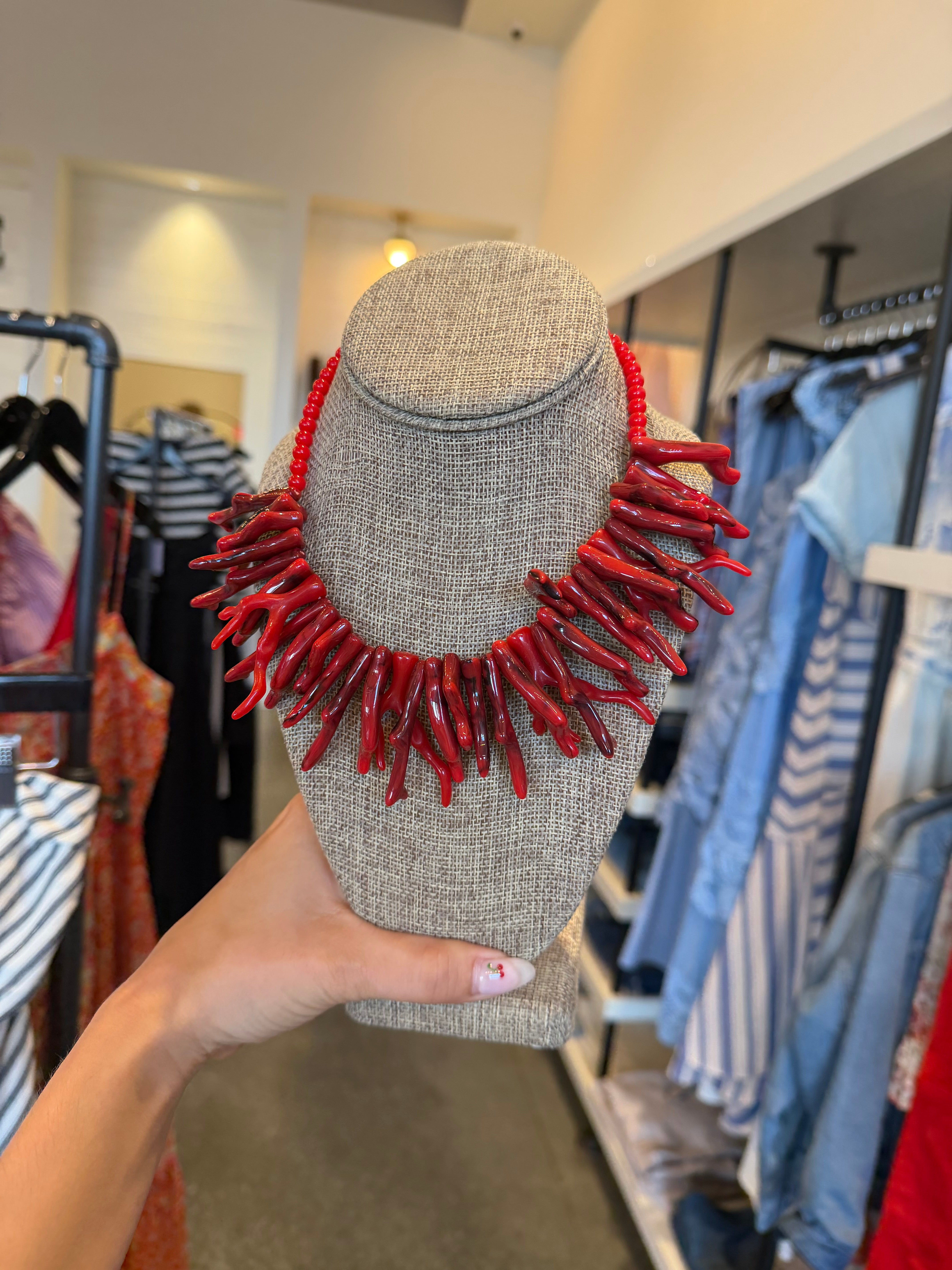 Coral Charm Choker