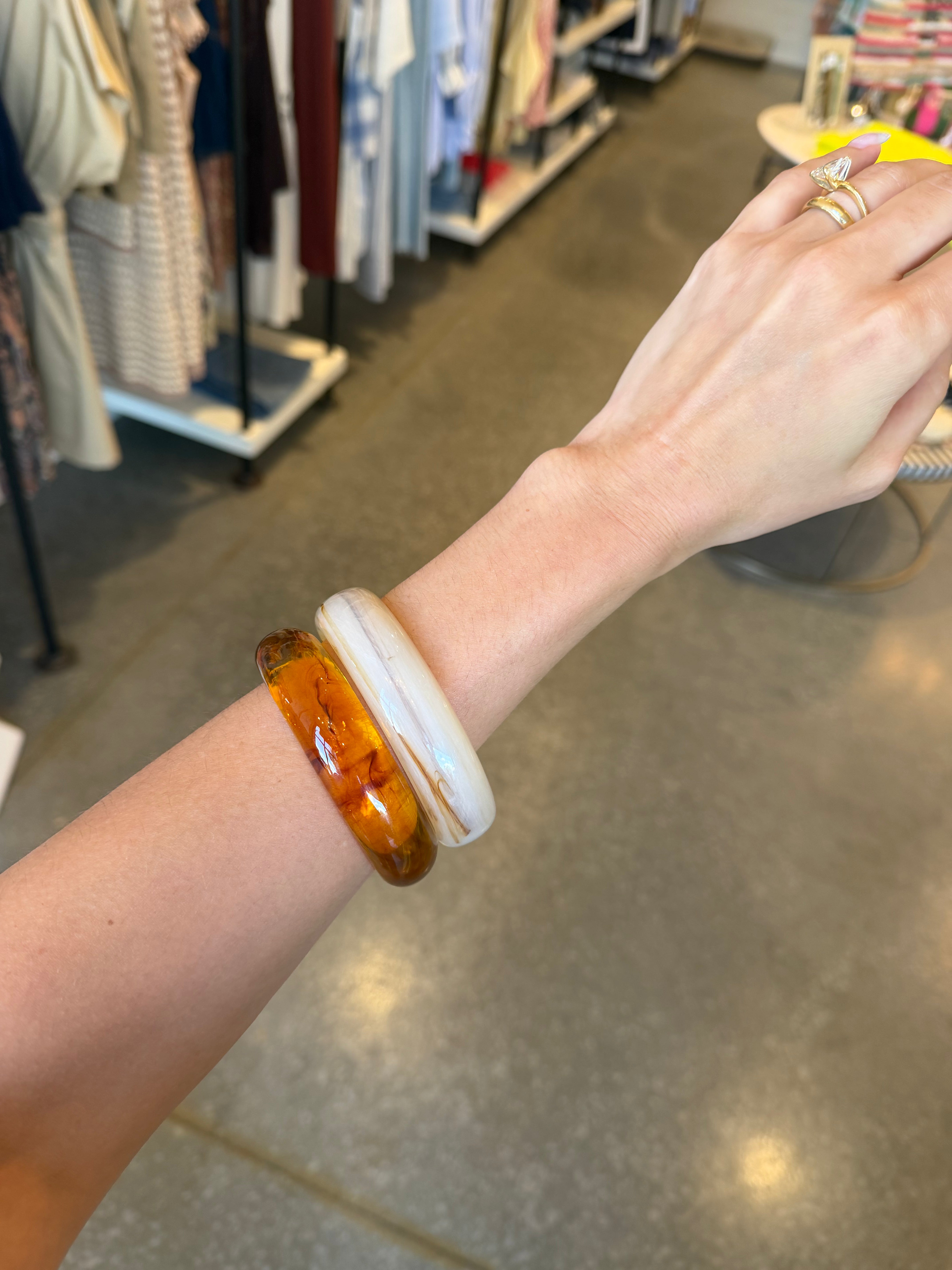 Resin Bangle Bracelet