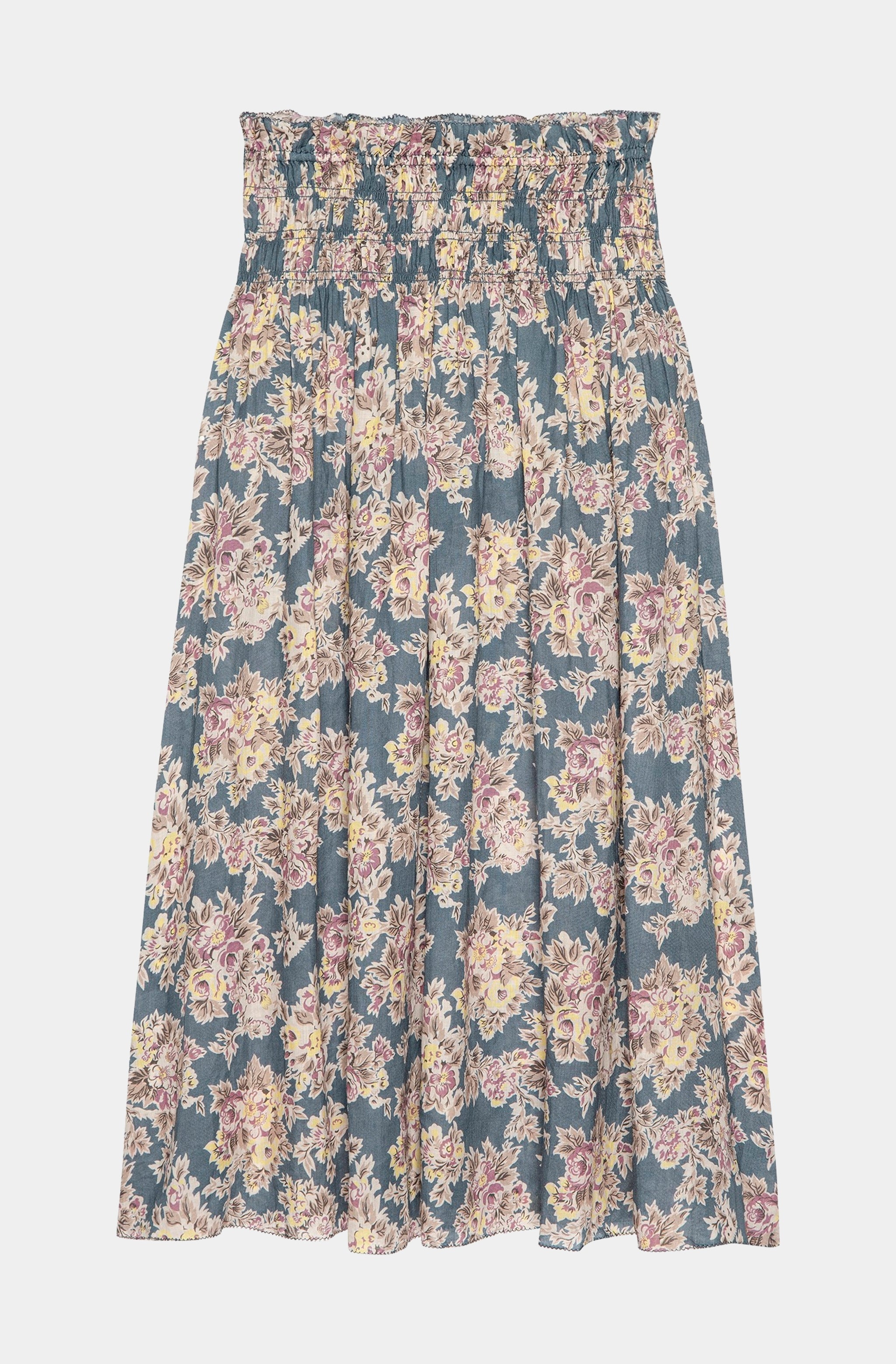 【Raucohouse】Daisy shirring skirt Dollie Bell - Silver-Nickel Wishing Star Midi Skirt 03 | hipicon