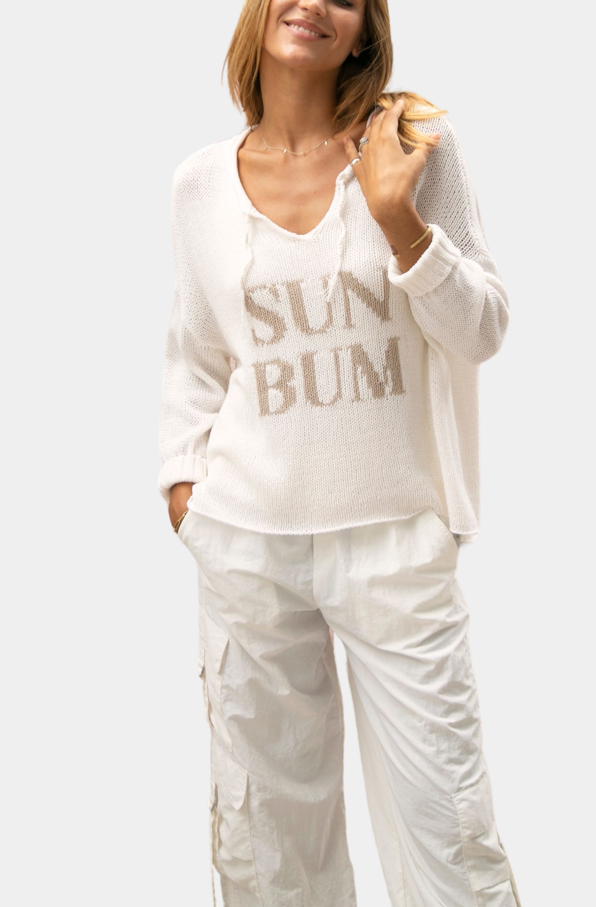 Sun Bum V Cotton Sweater