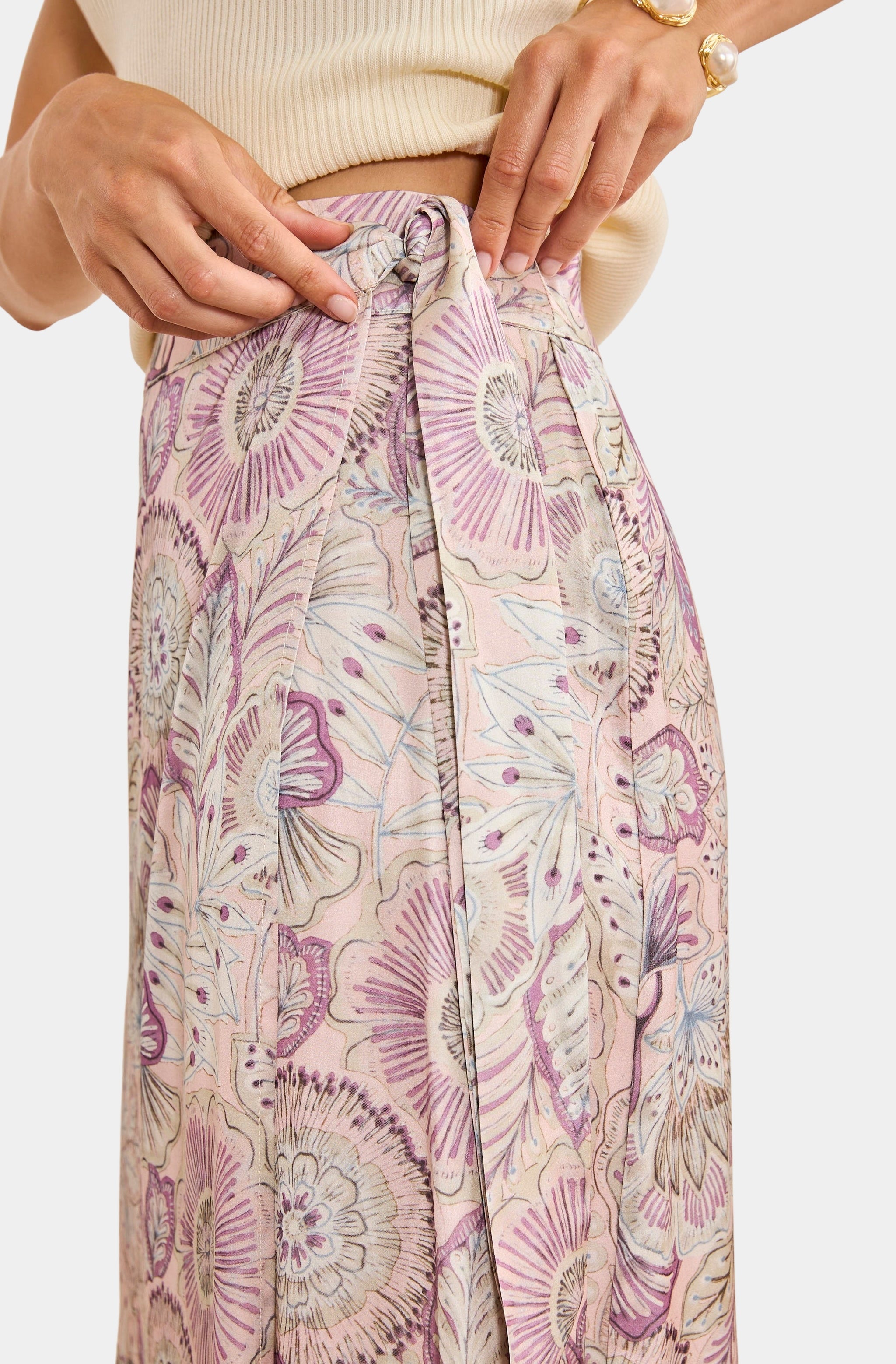Long Printed Skirt