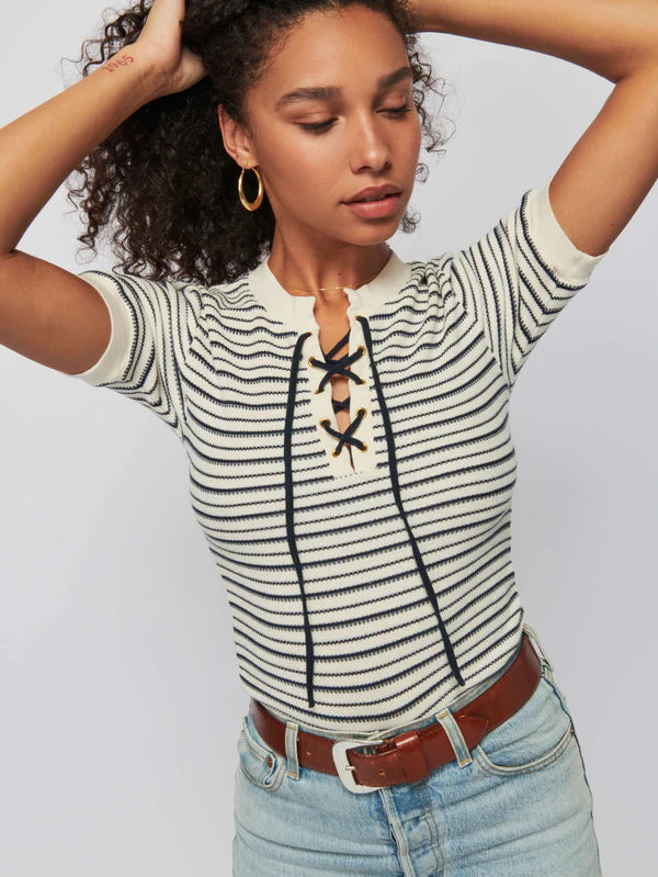 Reeve Lace Up Tee