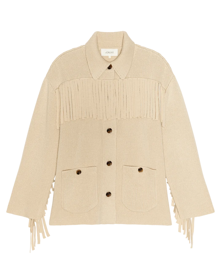 The Western Fringe Sweater Jacket