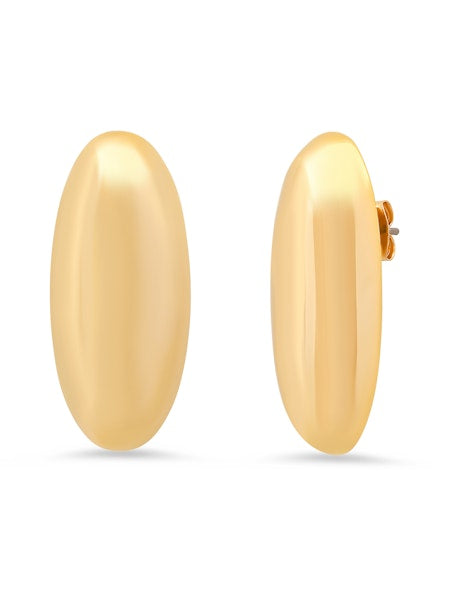 Elongated Oval Earrings