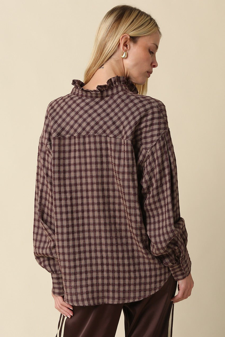 Hayley Gingham Blouse